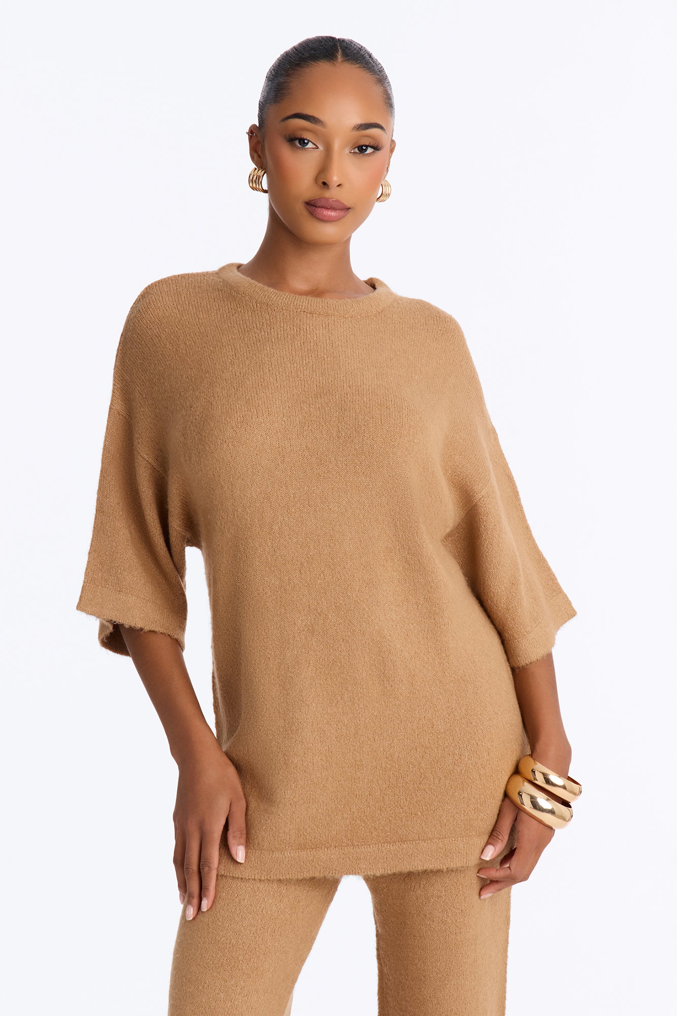 Quiet Comfort Sweater Pant Set - Camel