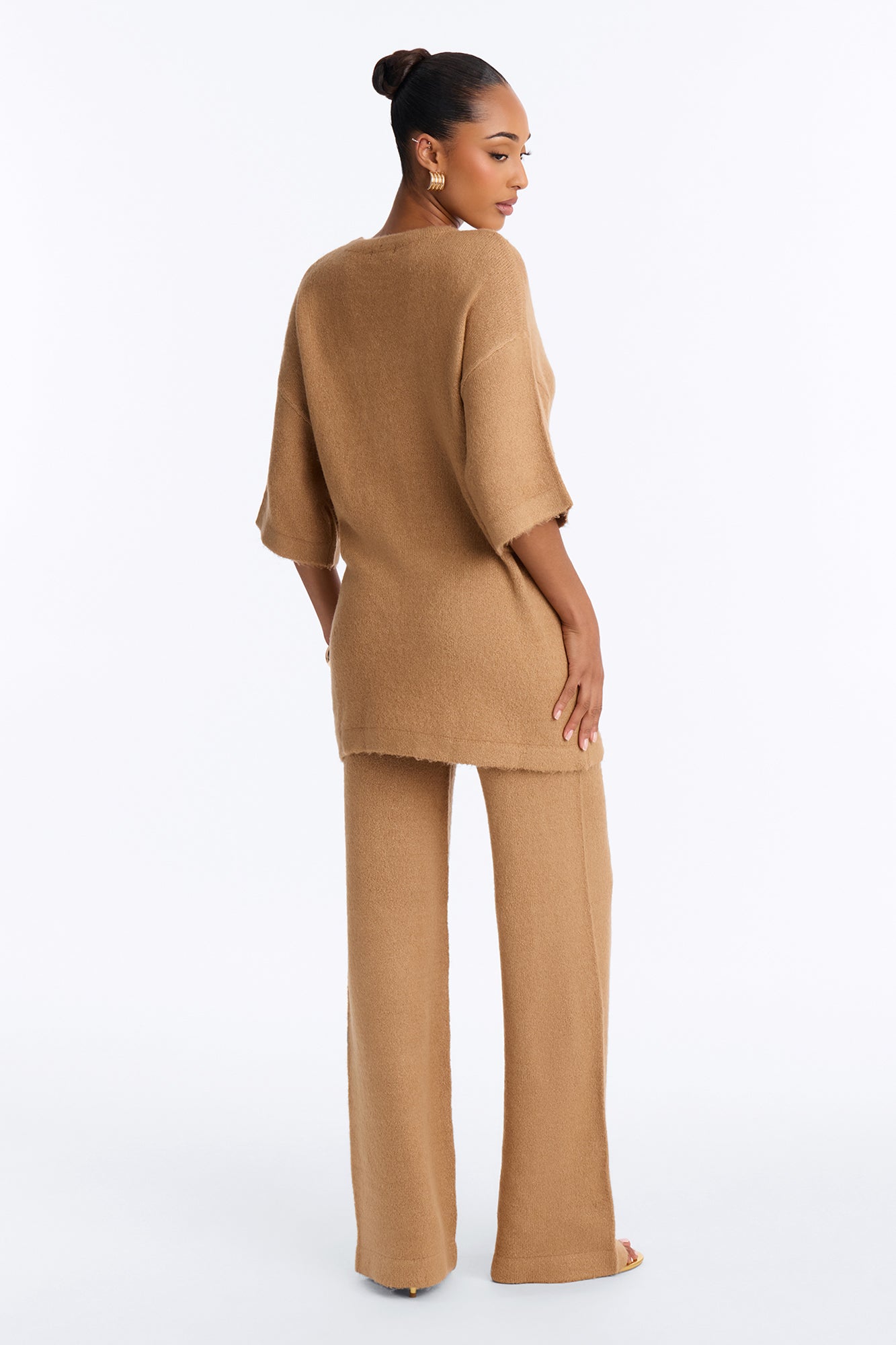 Quiet Comfort Sweater Pant Set - Camel