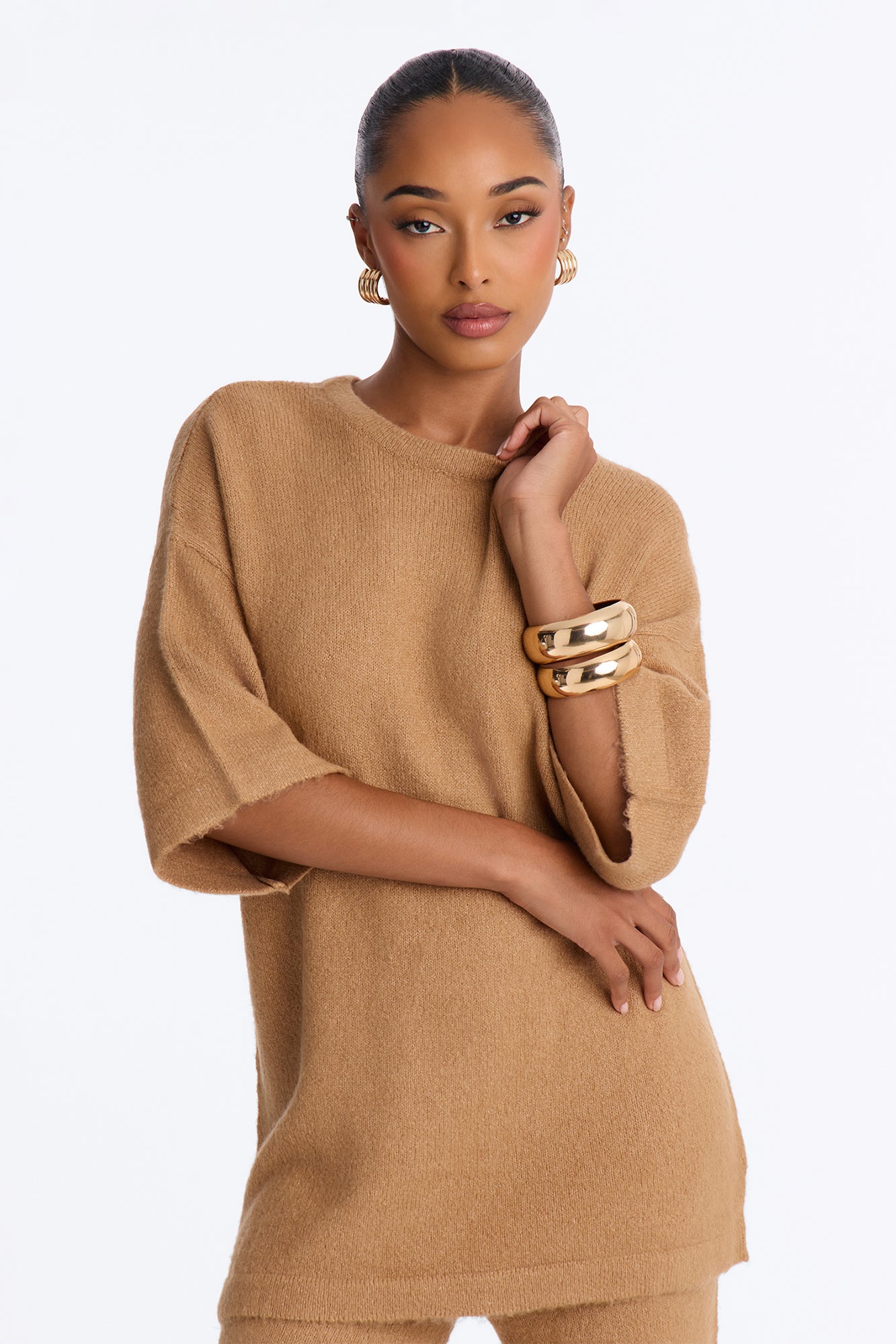 Quiet Comfort Sweater Pant Set - Camel