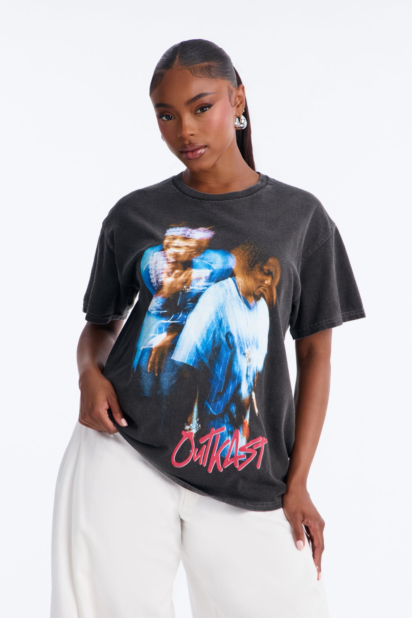 Outkast Blur Pose Washed Tee - Black