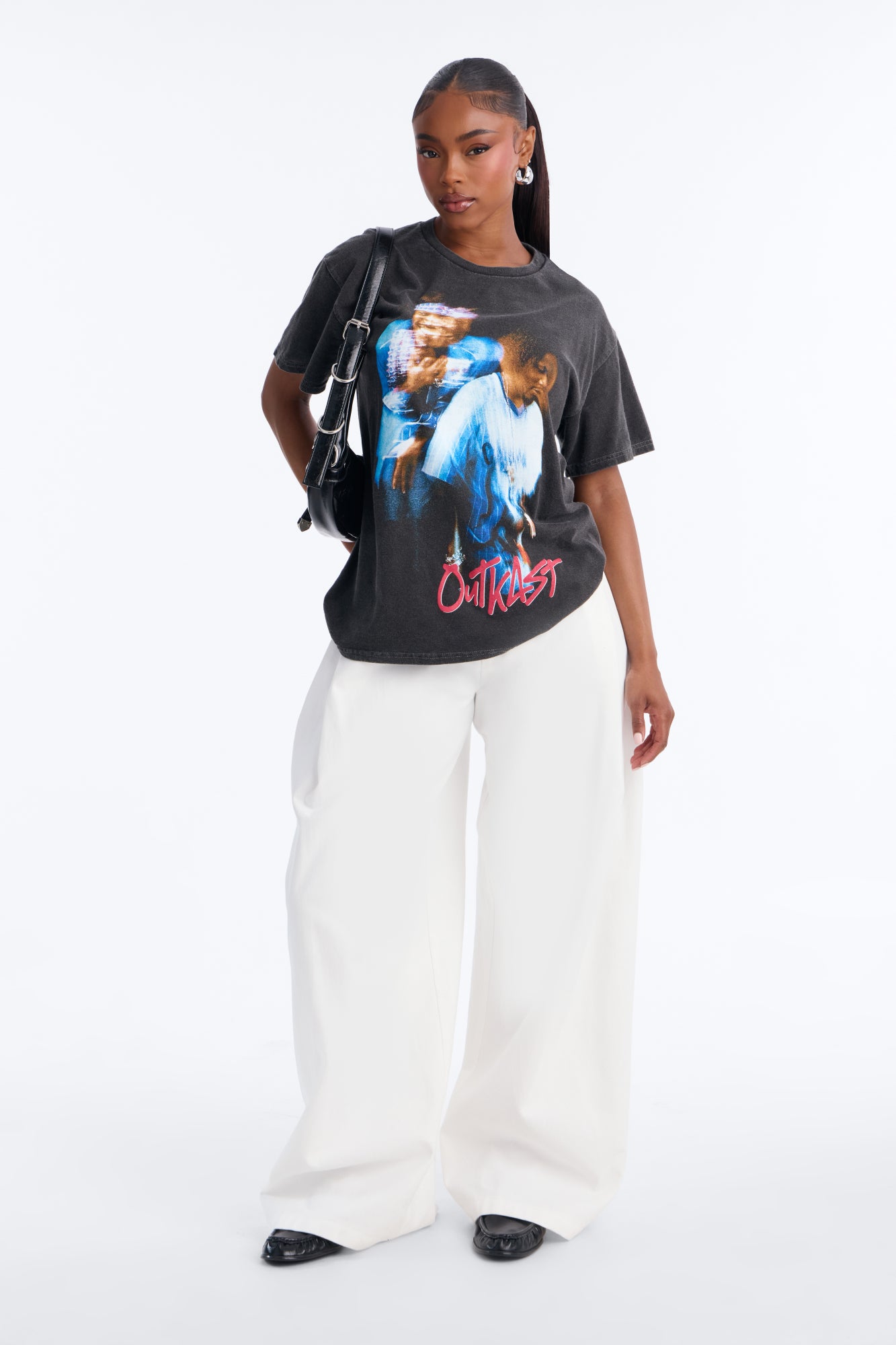 Outkast Blur Pose Washed Tee - Black