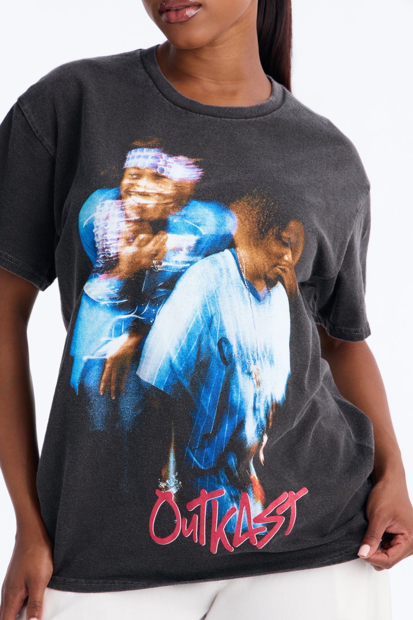 Outkast Blur Pose Washed Tee - Black