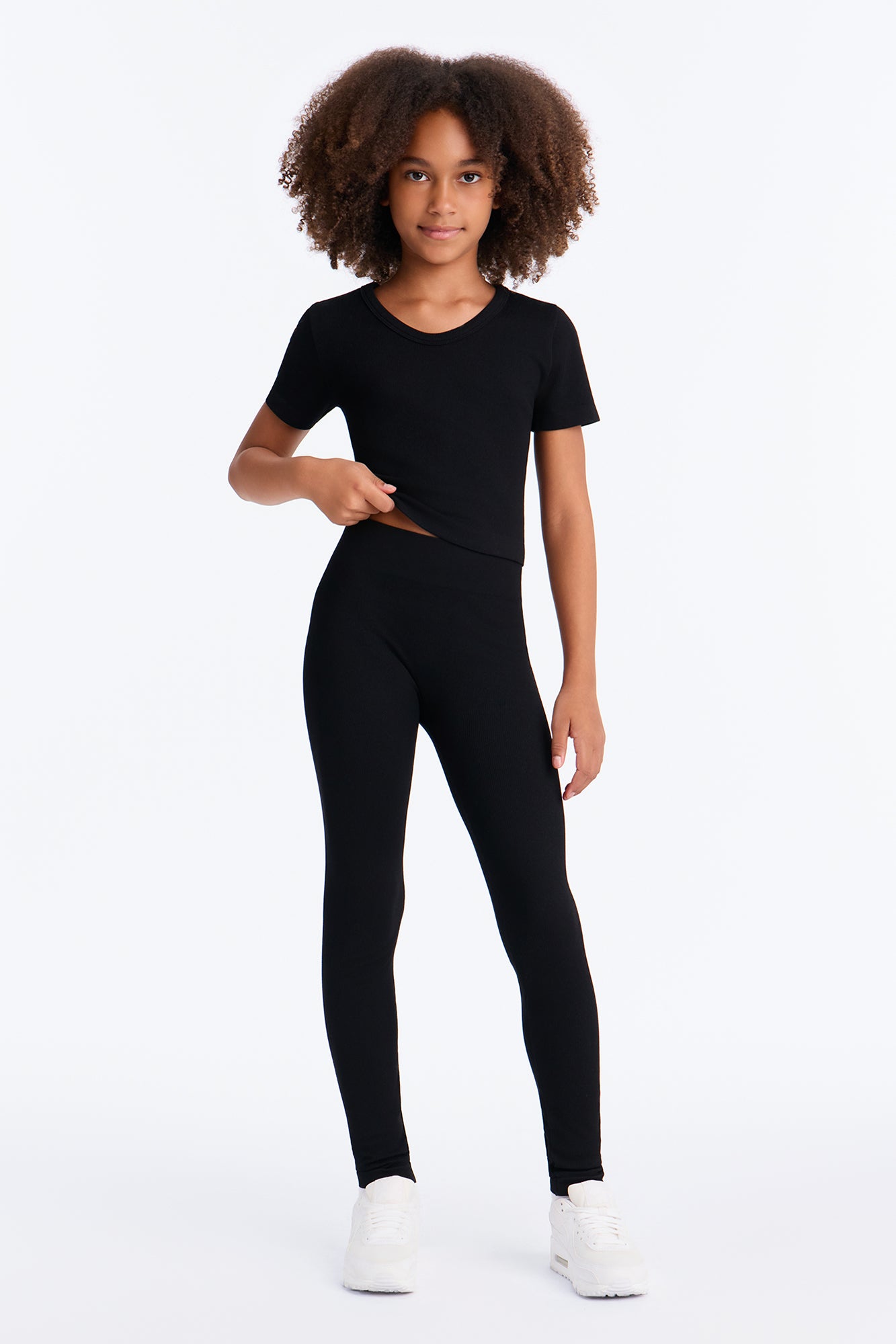 Mini Alisa Seamless Legging Set - Black