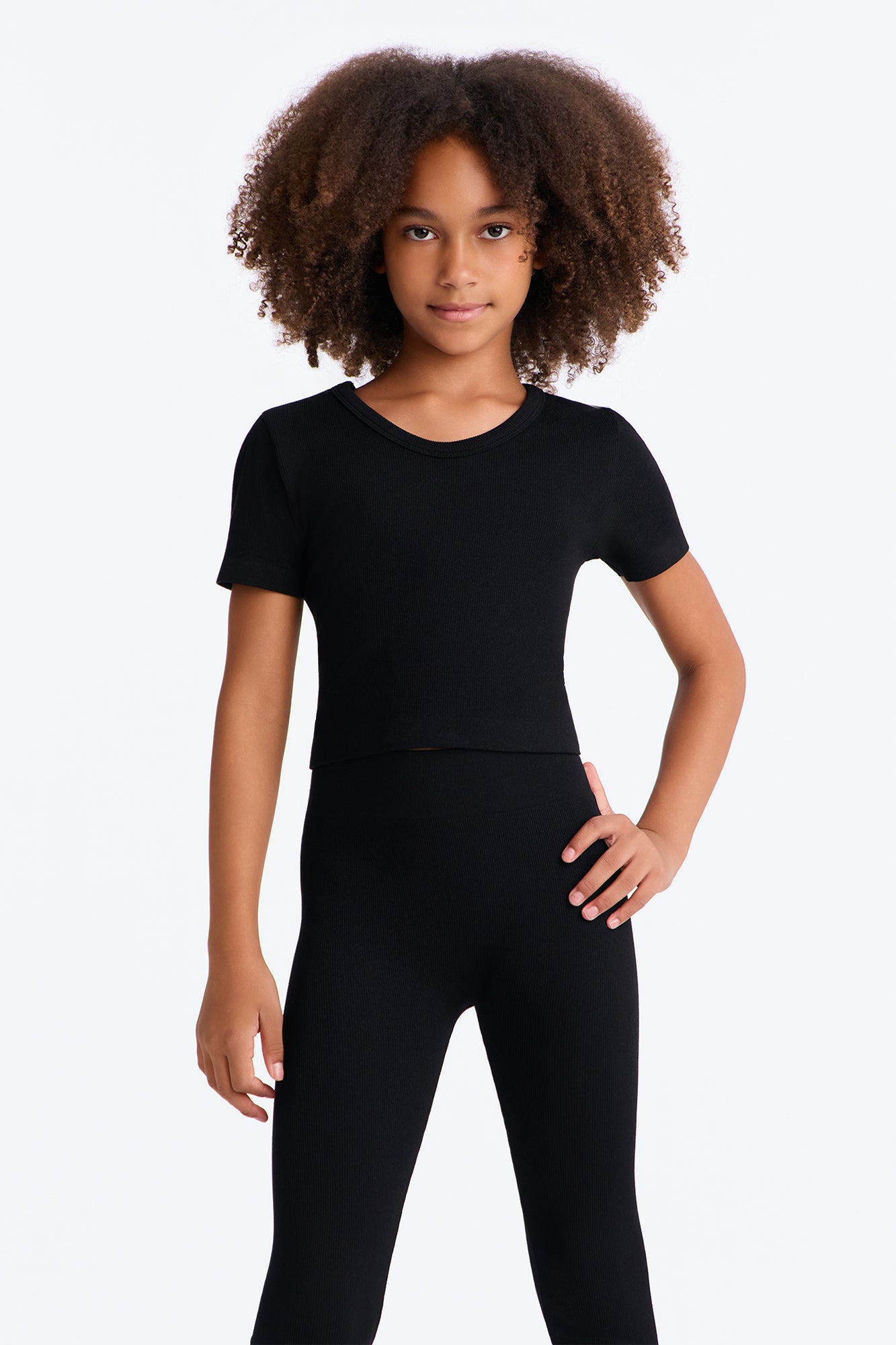 Mini Alisa Seamless Legging Set - Black