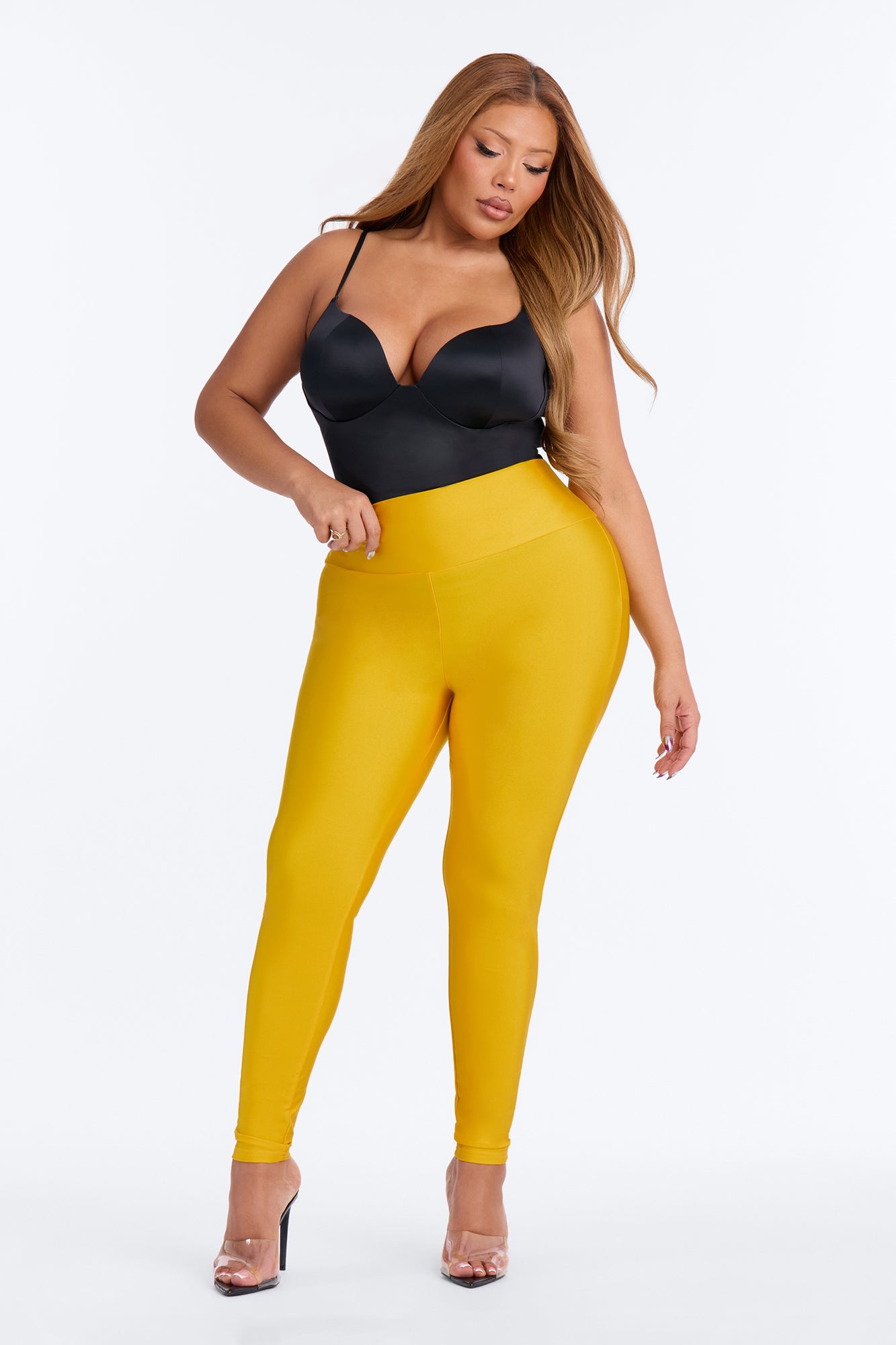 Brianne High Rise Leggings - Spice