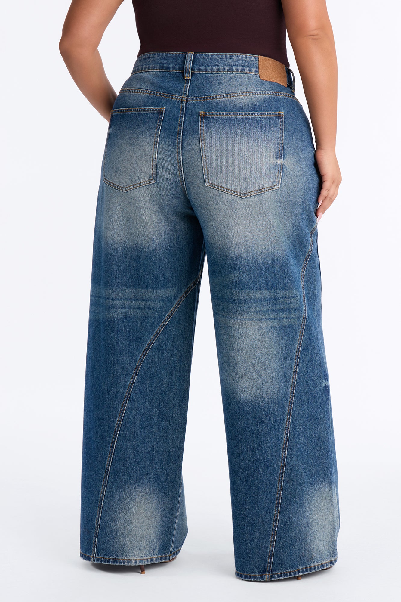 Kennedy Classic Wide Leg Jeans - Vintage Wash