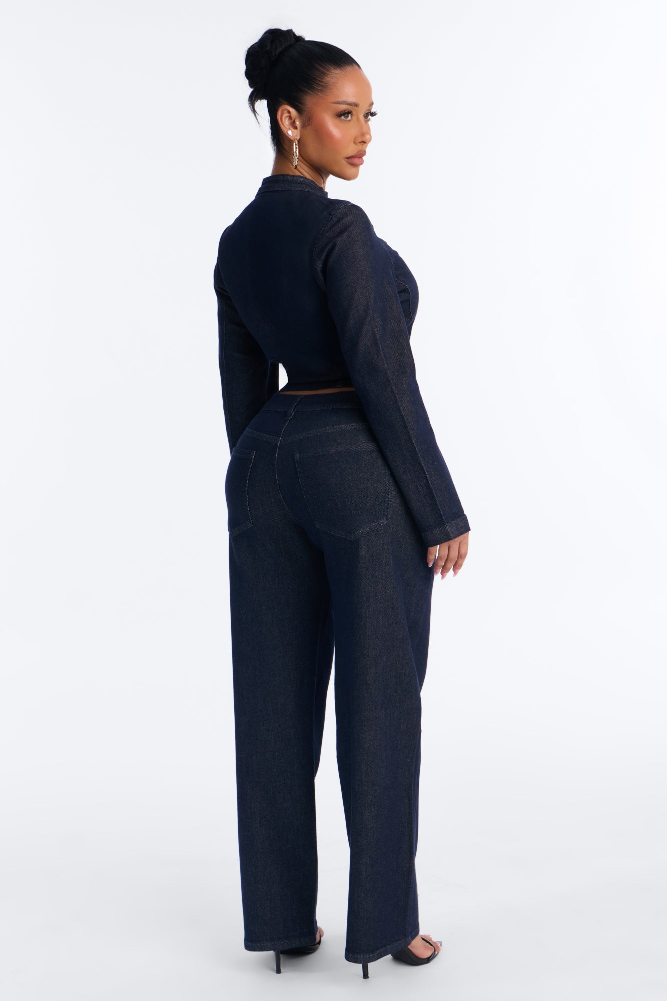 Frankie Denim Pant Set - Dark Wash