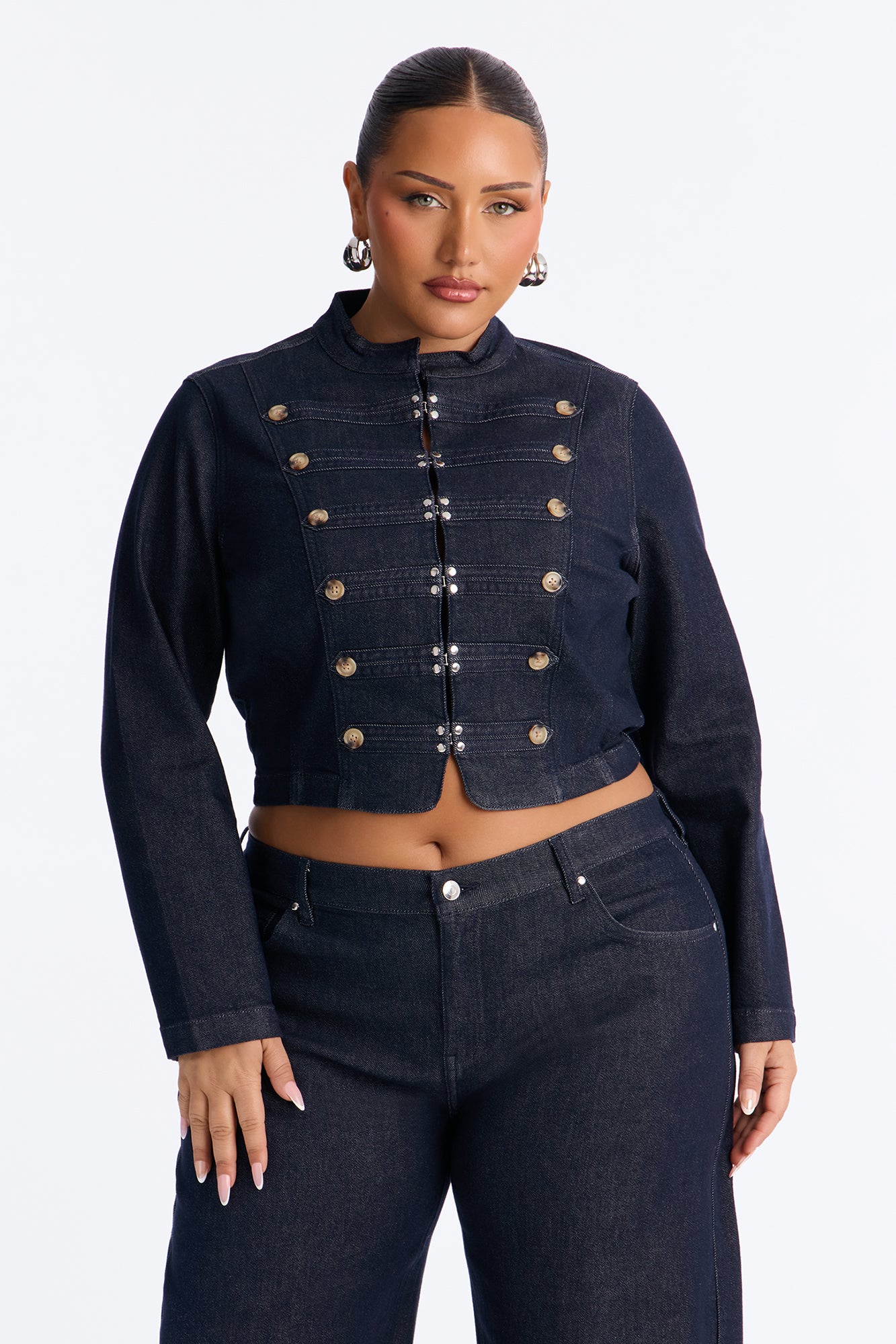 Frankie Denim Pant Set - Dark Wash