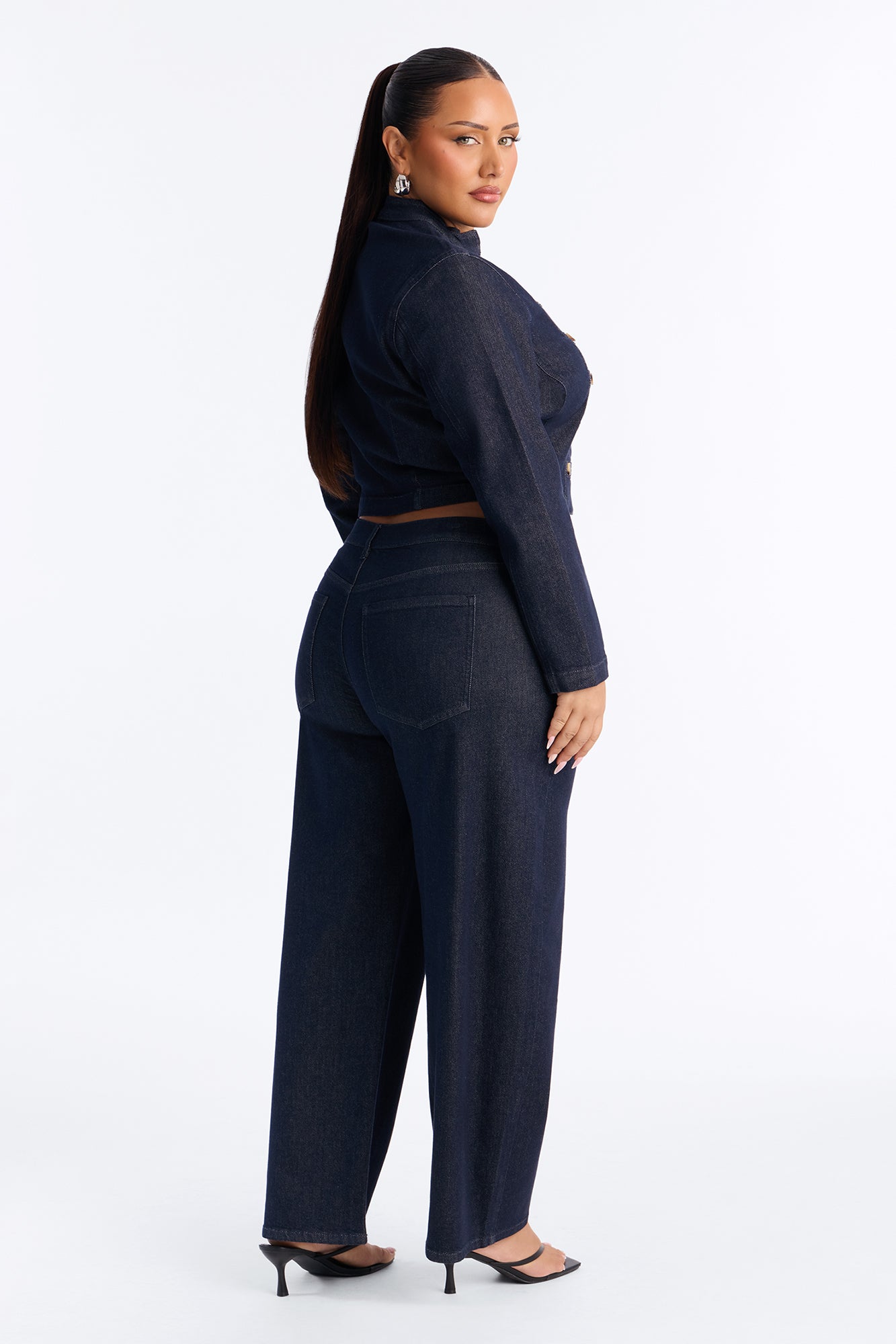 Frankie Denim Pant Set - Dark Wash
