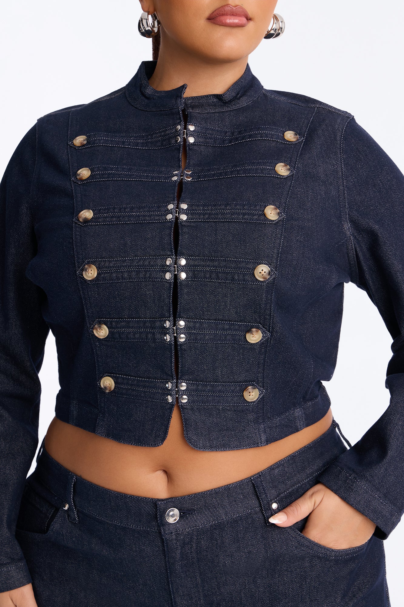 Frankie Denim Pant Set - Dark Wash