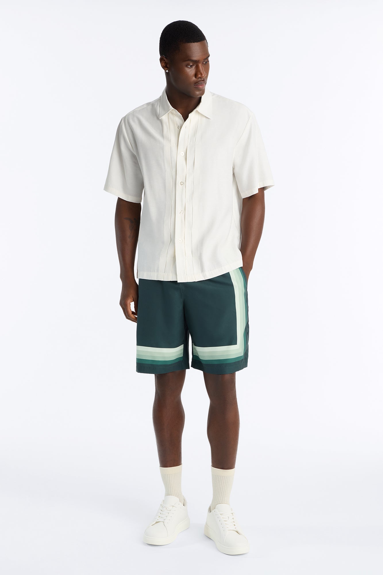 Level Up Relaxed Short - Green/combo