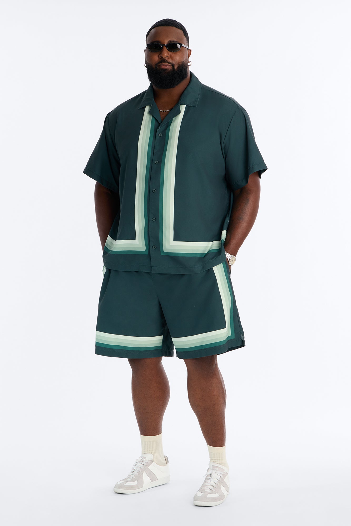 Level Up Relaxed Short - Green/combo