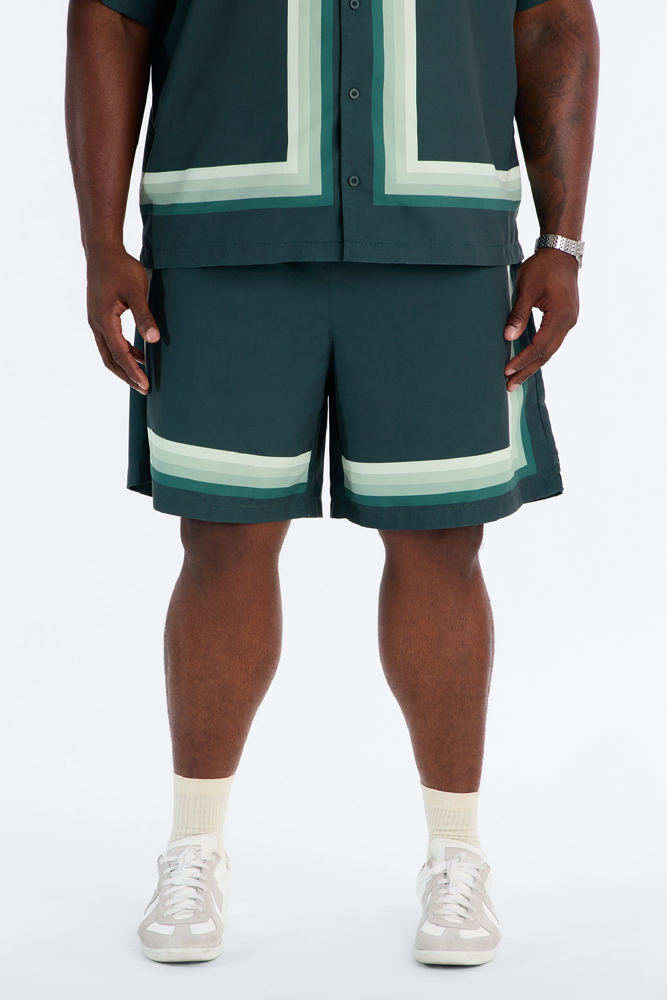 Level Up Relaxed Short - Green/combo