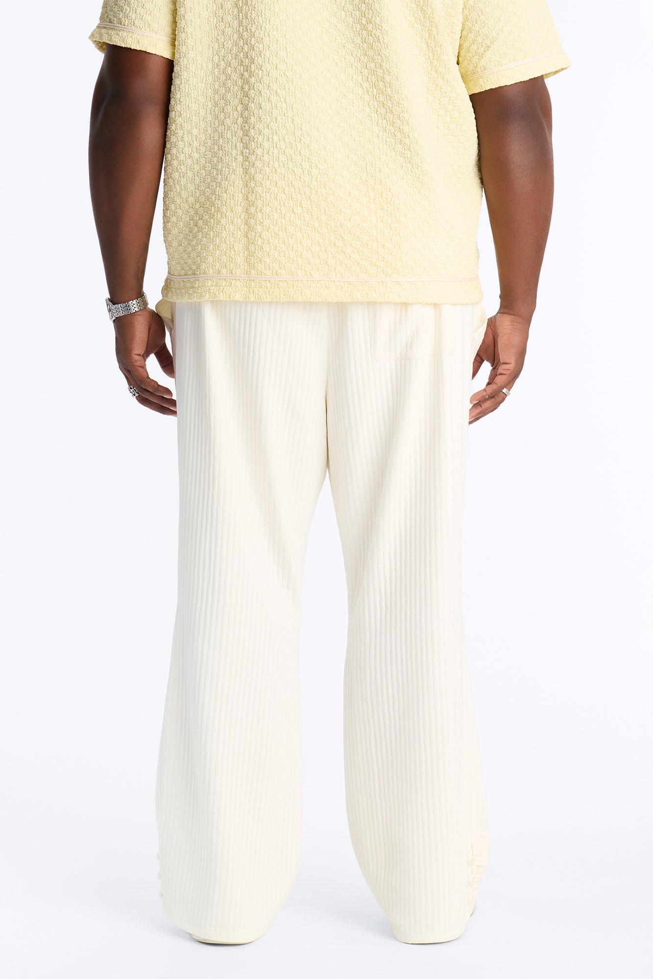Straight Flare Dynasty Pant - Cream