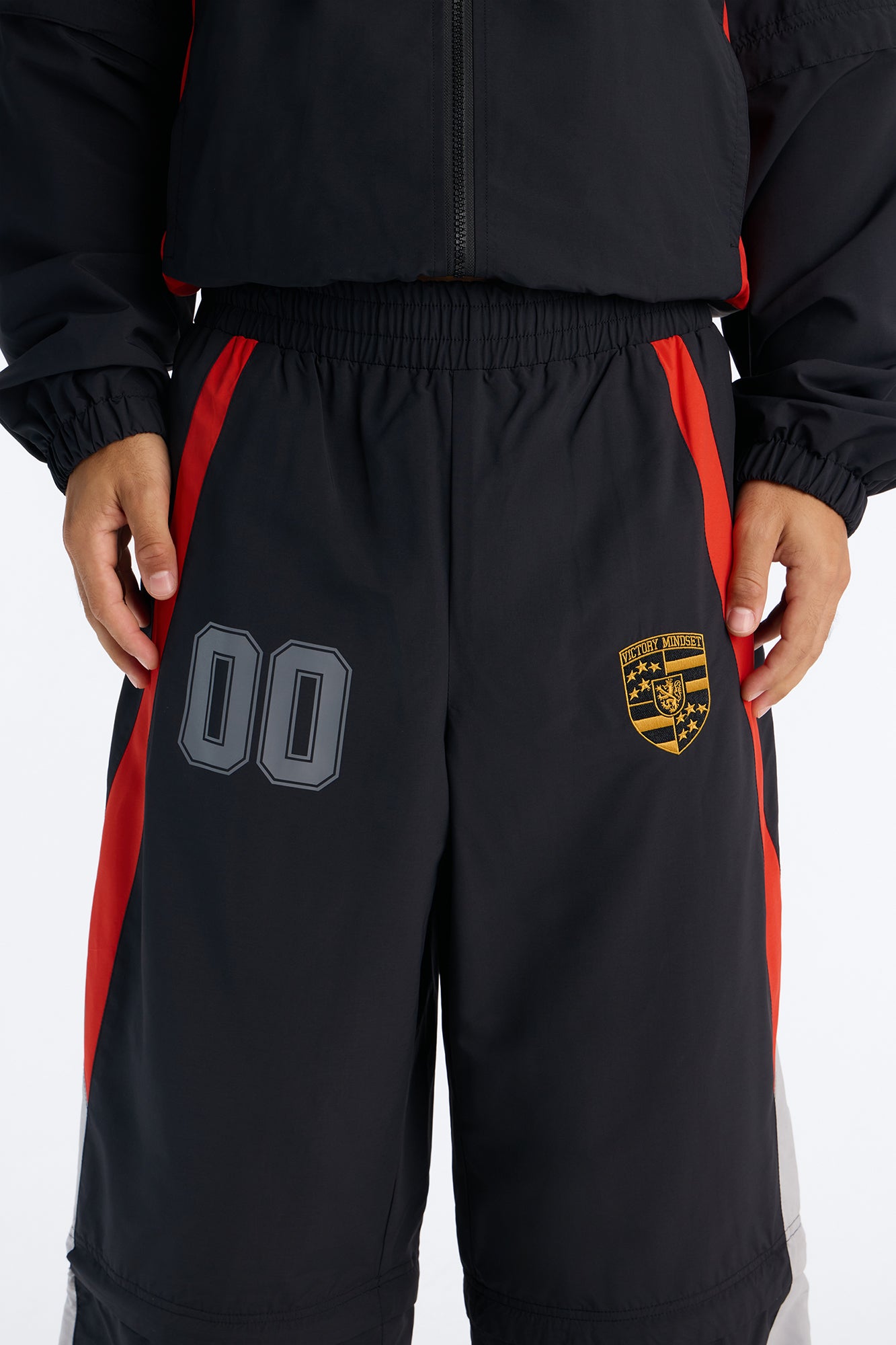 Baggy Victory Mindset Convertible Track Pant - Black/combo