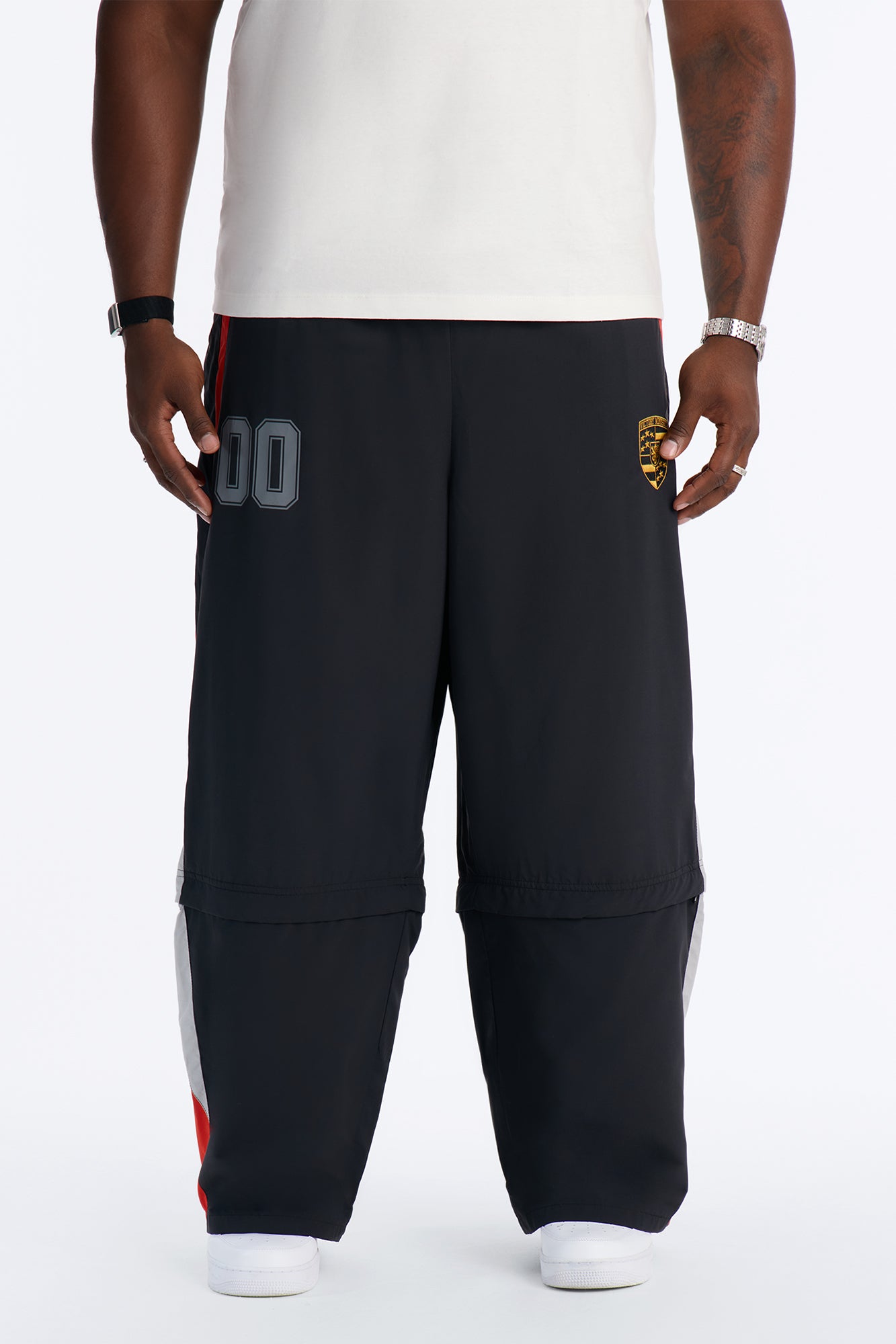 Baggy Victory Mindset Convertible Track Pant - Black/combo