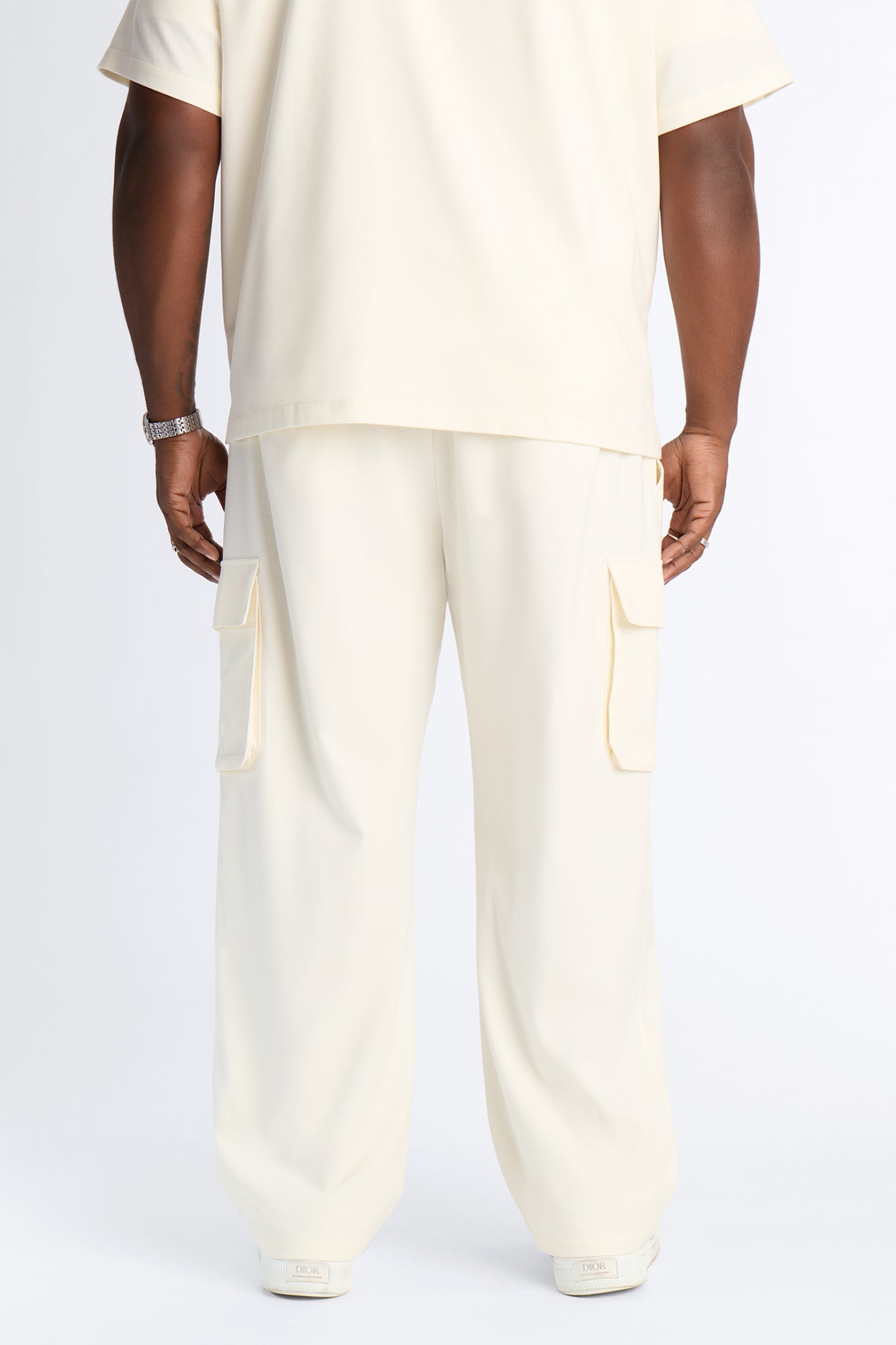 Moderne Cargo Straight Trouser - Cream