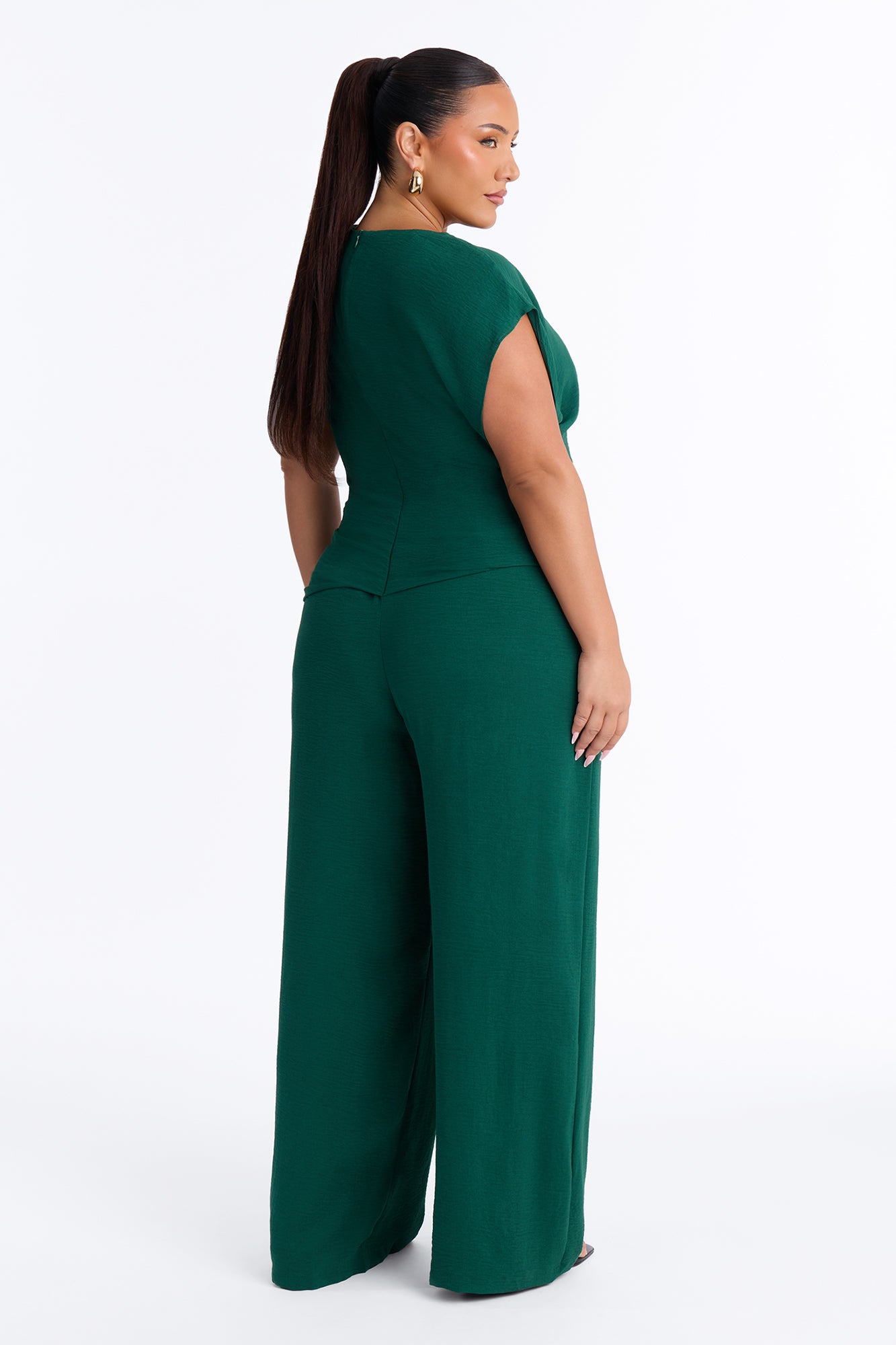 Best Influence High Neck Jumpsuit - Hunter