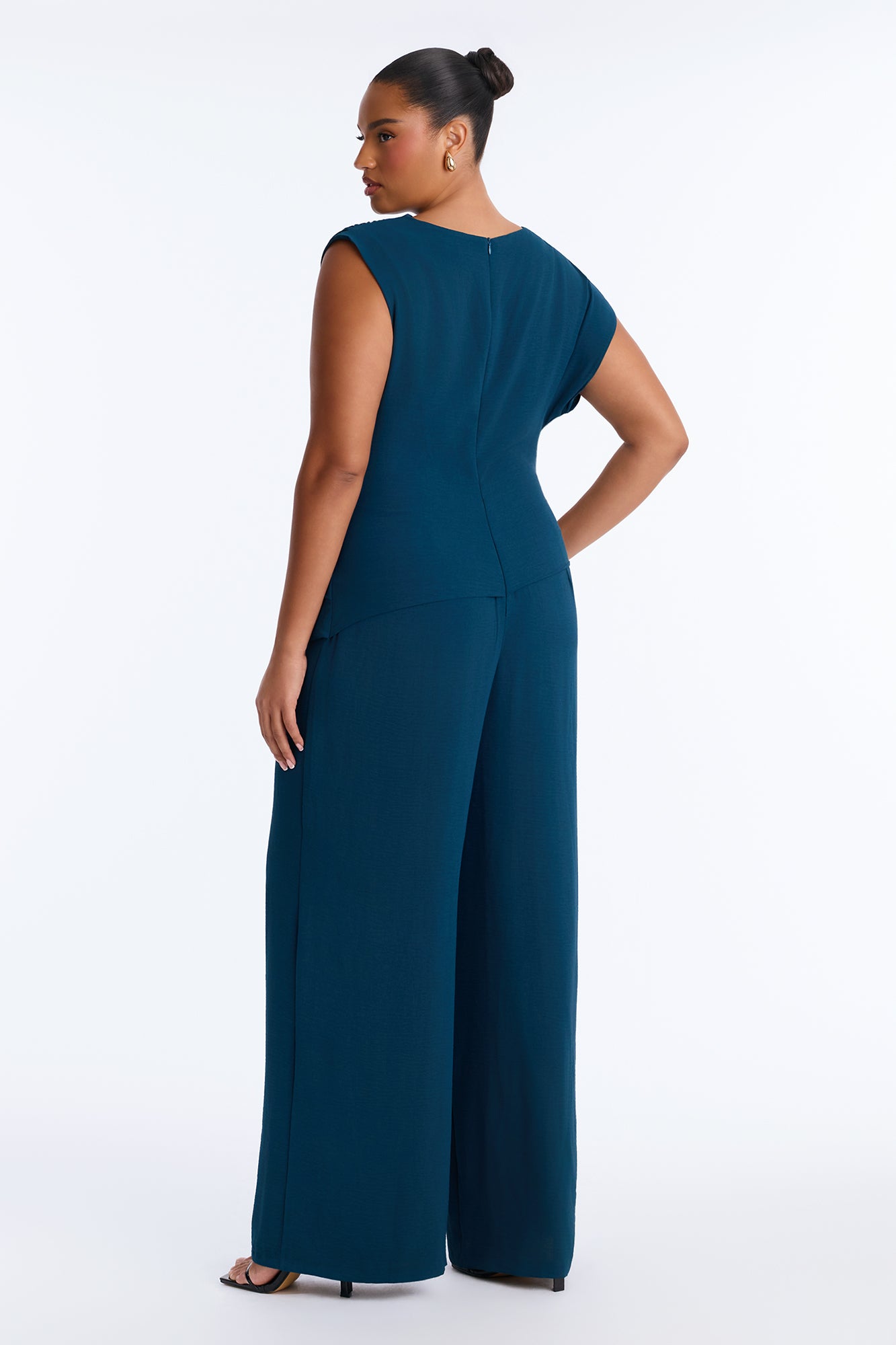 Best Influence High Neck Jumpsuit - Navy