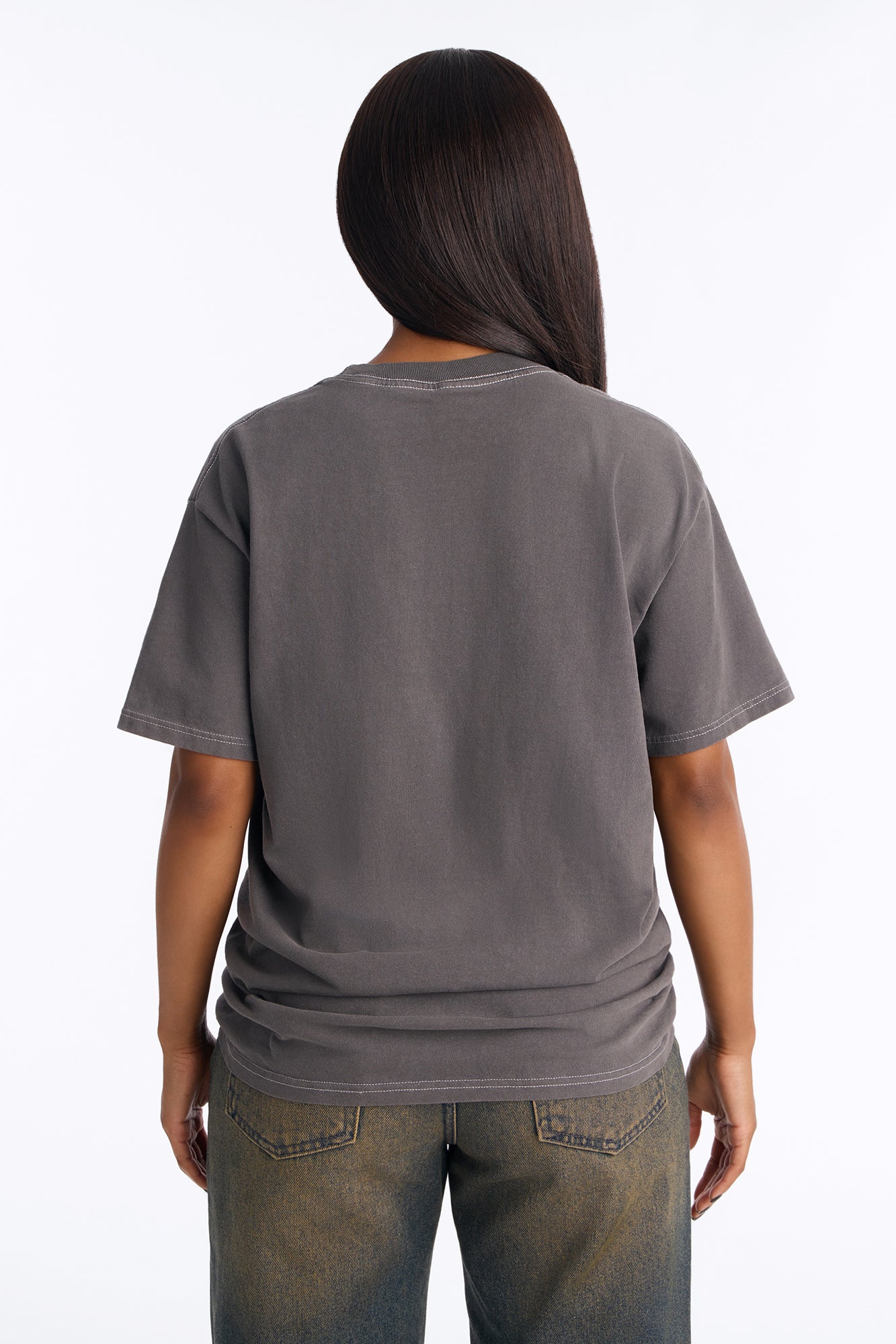 Pink Floyd Vintage Washed Oversized Tee - Charcoal
