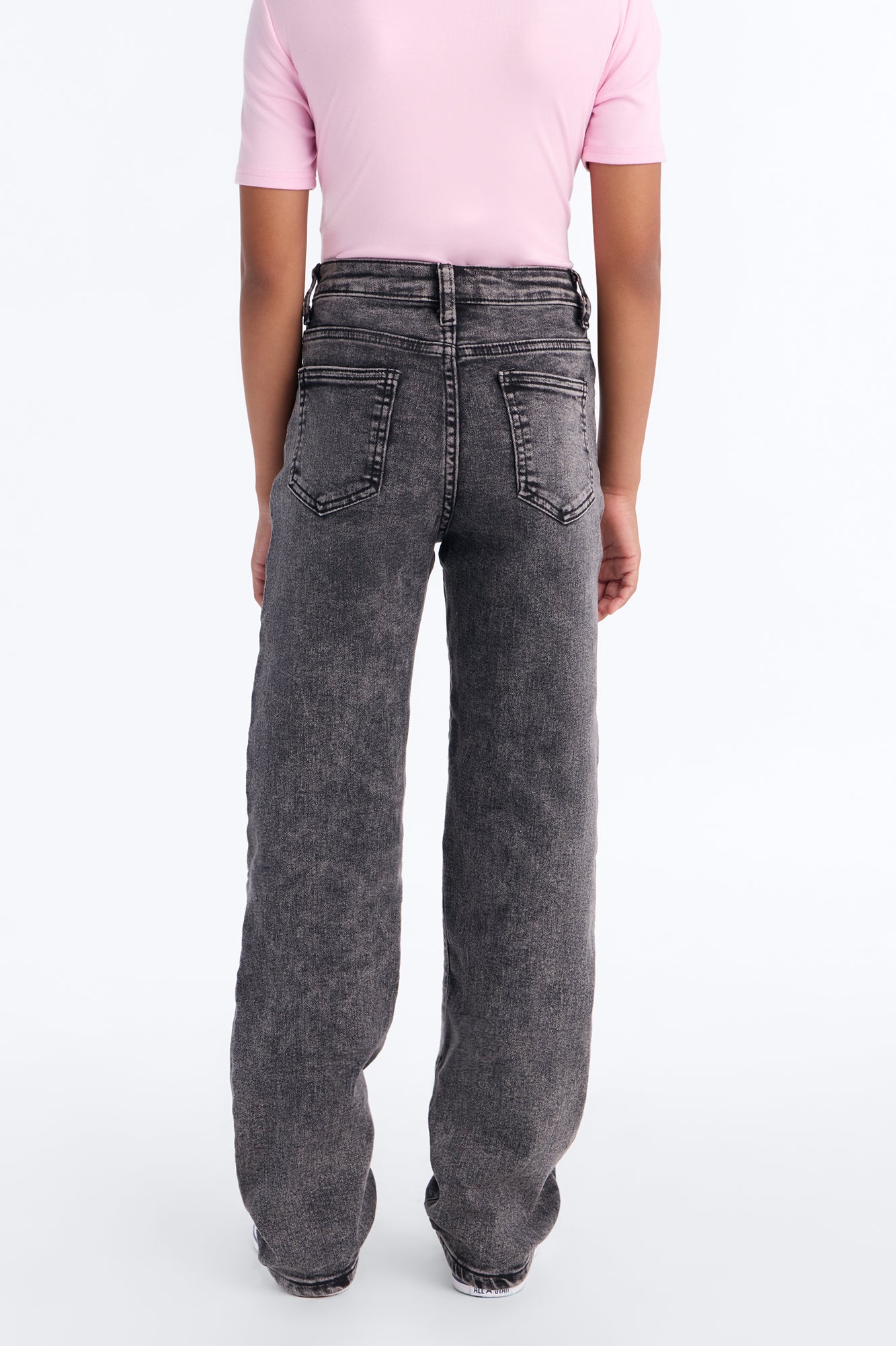Mini Covered In Bows Straight Leg Jeans II - Black