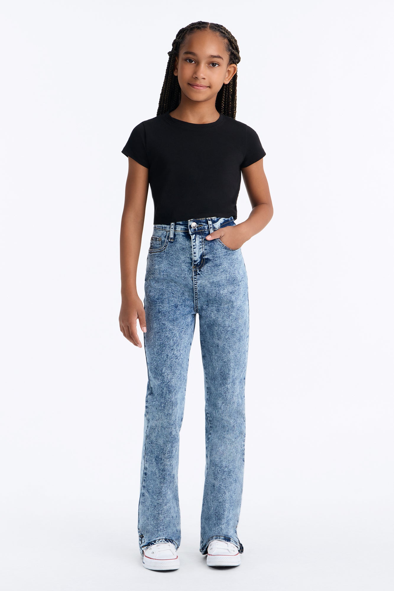 Mini Deep In My Soul Flare Jeans IV - Acid Wash