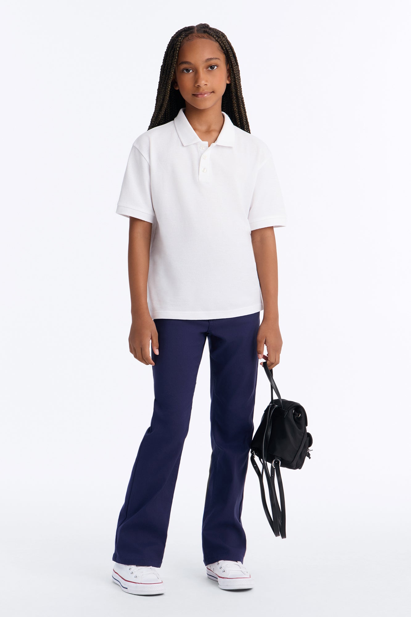 Mini Looking Forward To It Flare Leg Pants - Navy