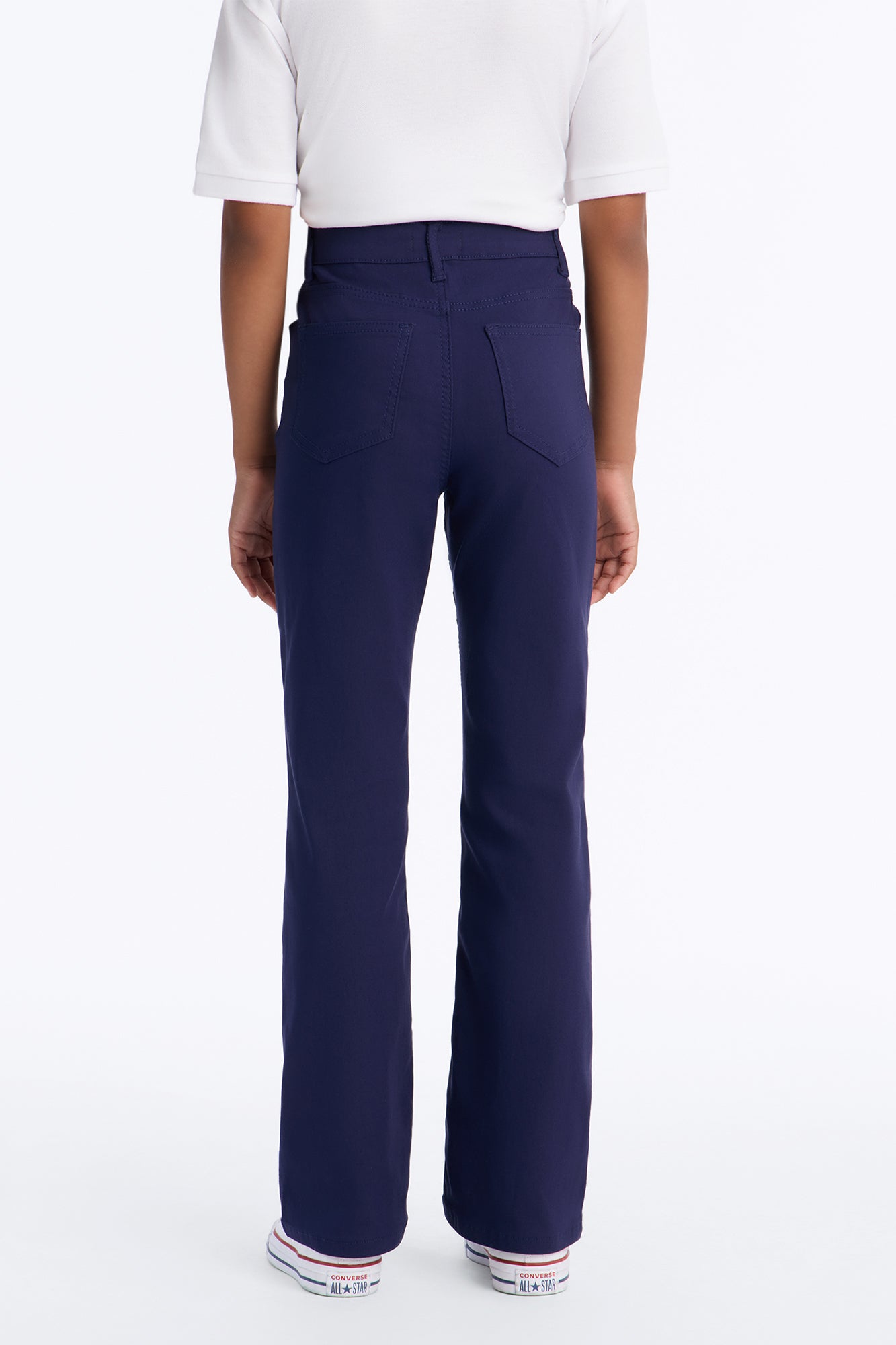 Mini Looking Forward To It Flare Leg Pants - Navy