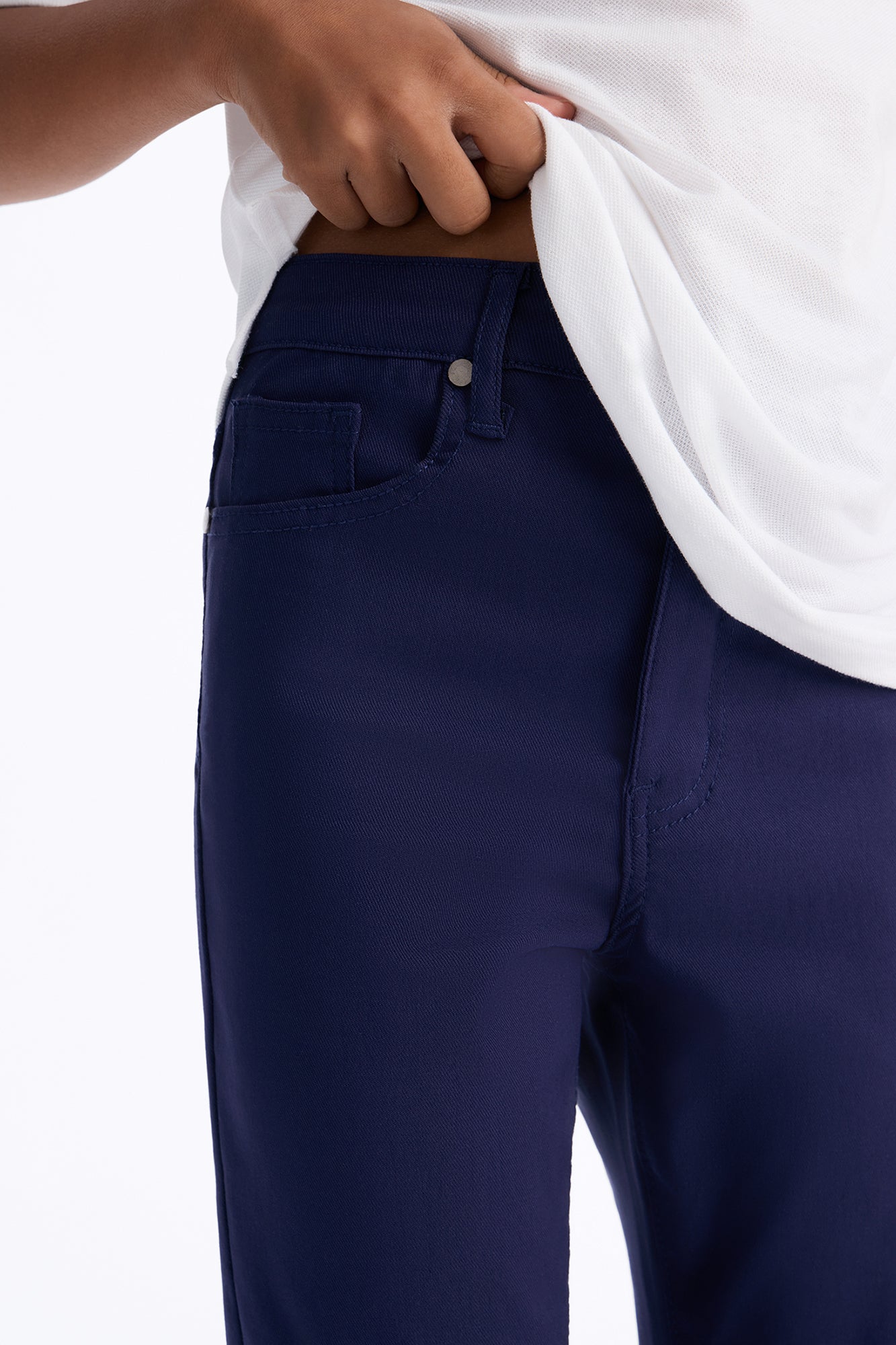 Mini Looking Forward To It Flare Leg Pants - Navy