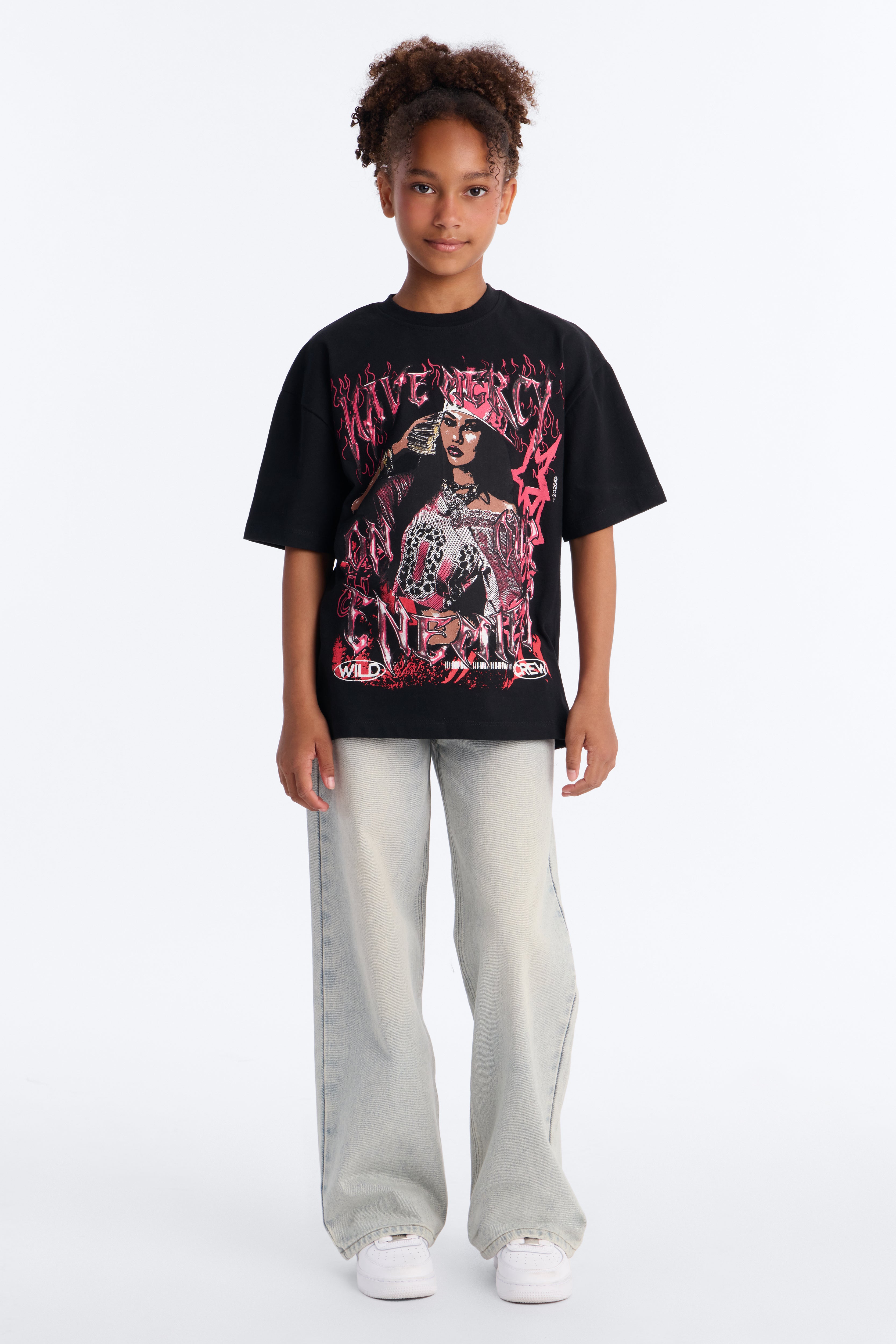 Mini Have Mercy On Our Enemies Short Sleeve Tee - Black