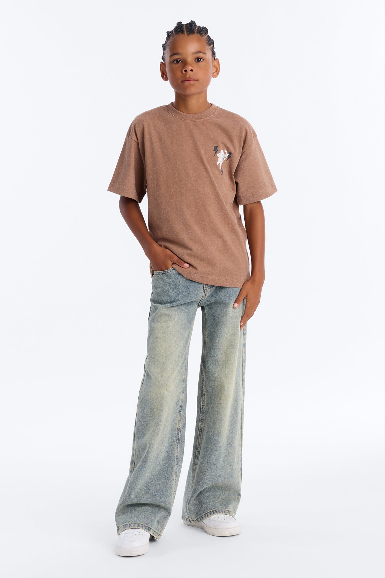 Mini Anti Social Soul Short Sleeve Tee - Brown