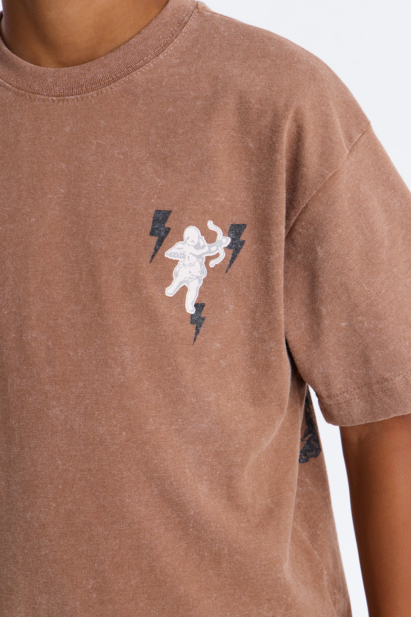 Mini Anti Social Soul Short Sleeve Tee - Brown