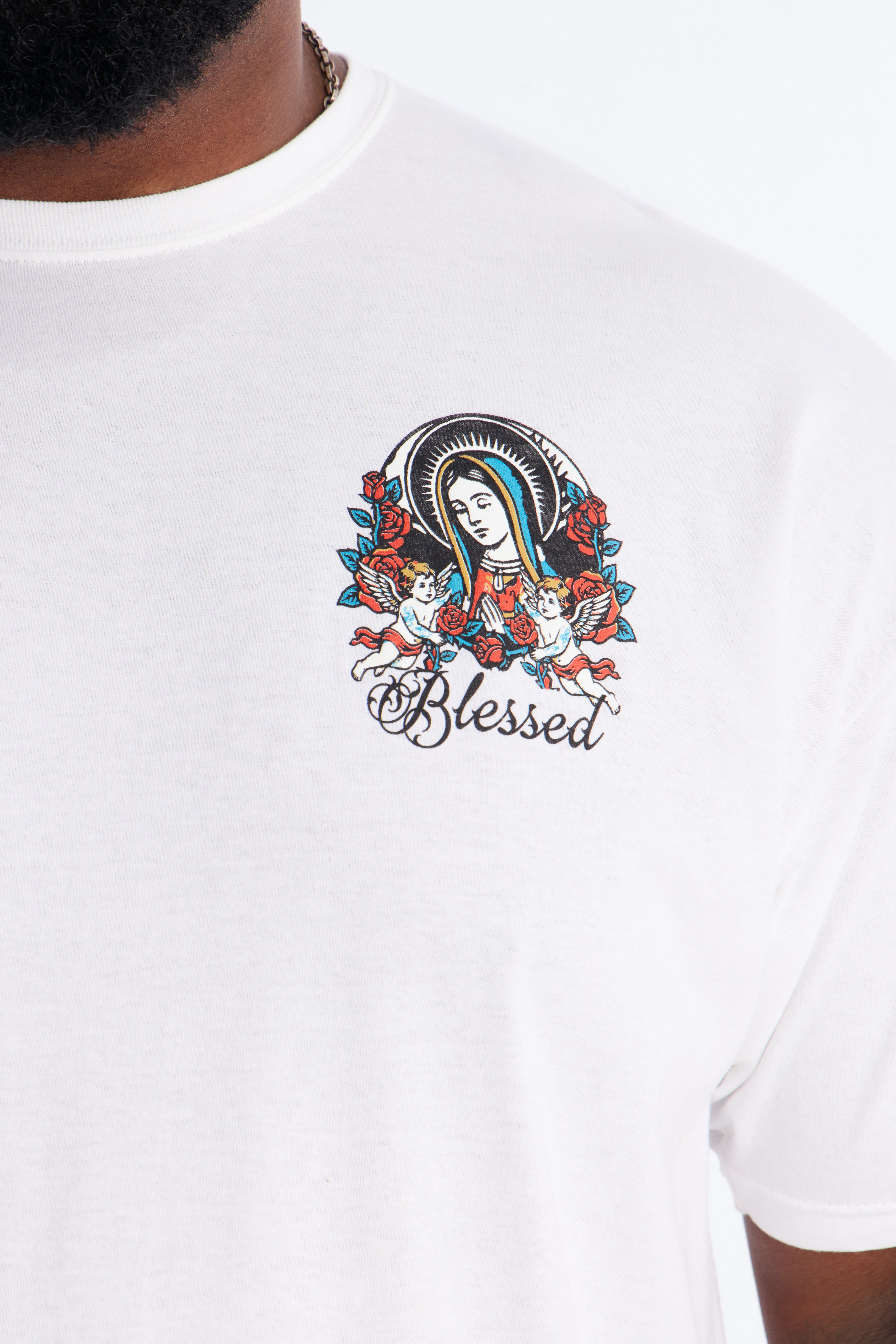 Sacred Streets Oversized Short Sleeve Tee - White