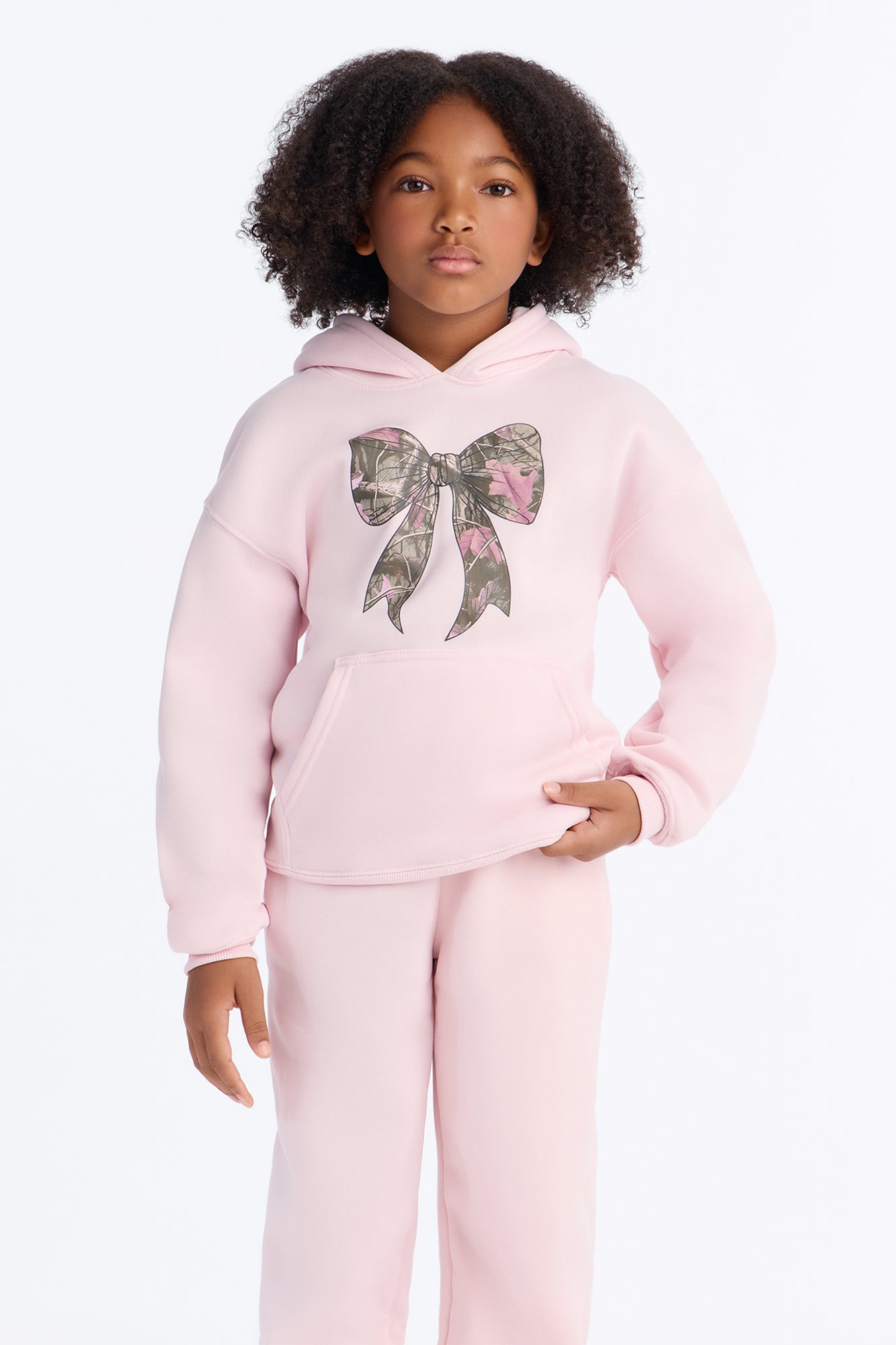 Mini Best Foot Forward Wide Leg Pant Set - Light Pink