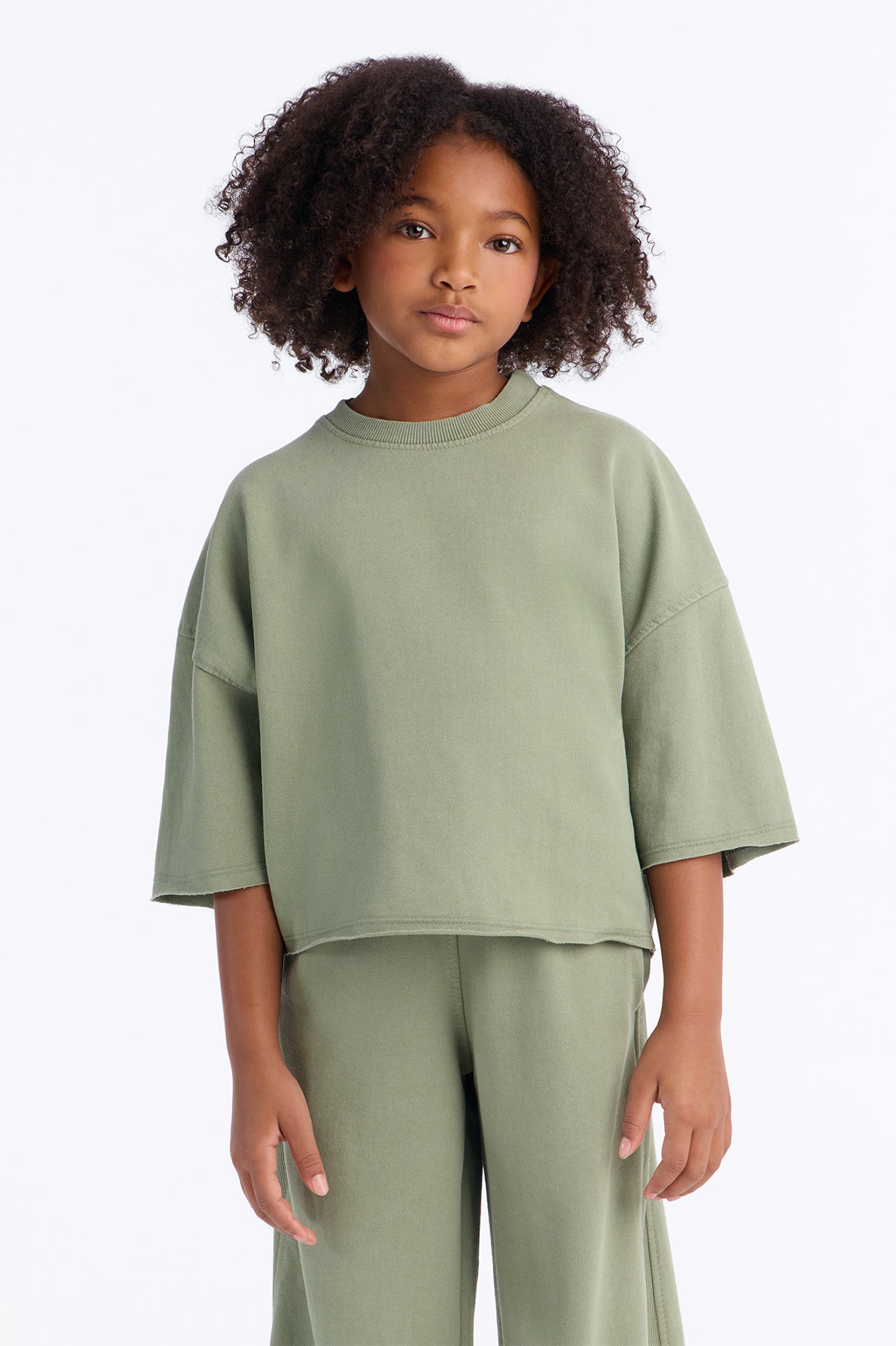 Mini Strollin' Around Pant Set - Sage