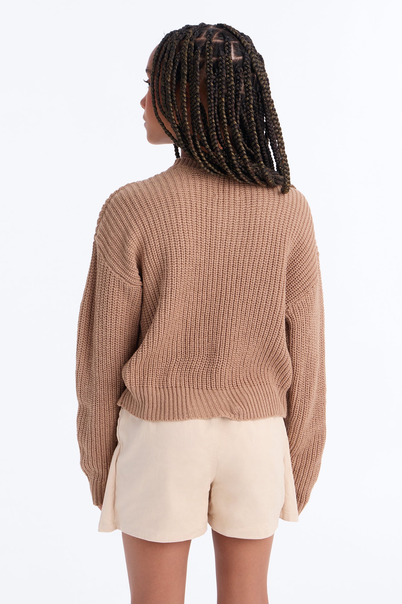 Mini Heartwarming Pullover Sweater - Mocha