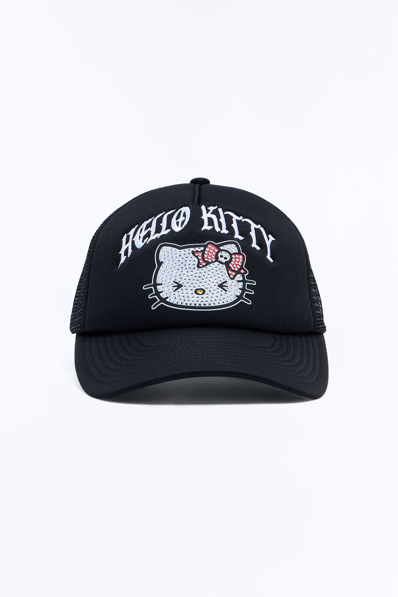 Hello Kitty Trucker Hat - Black/combo