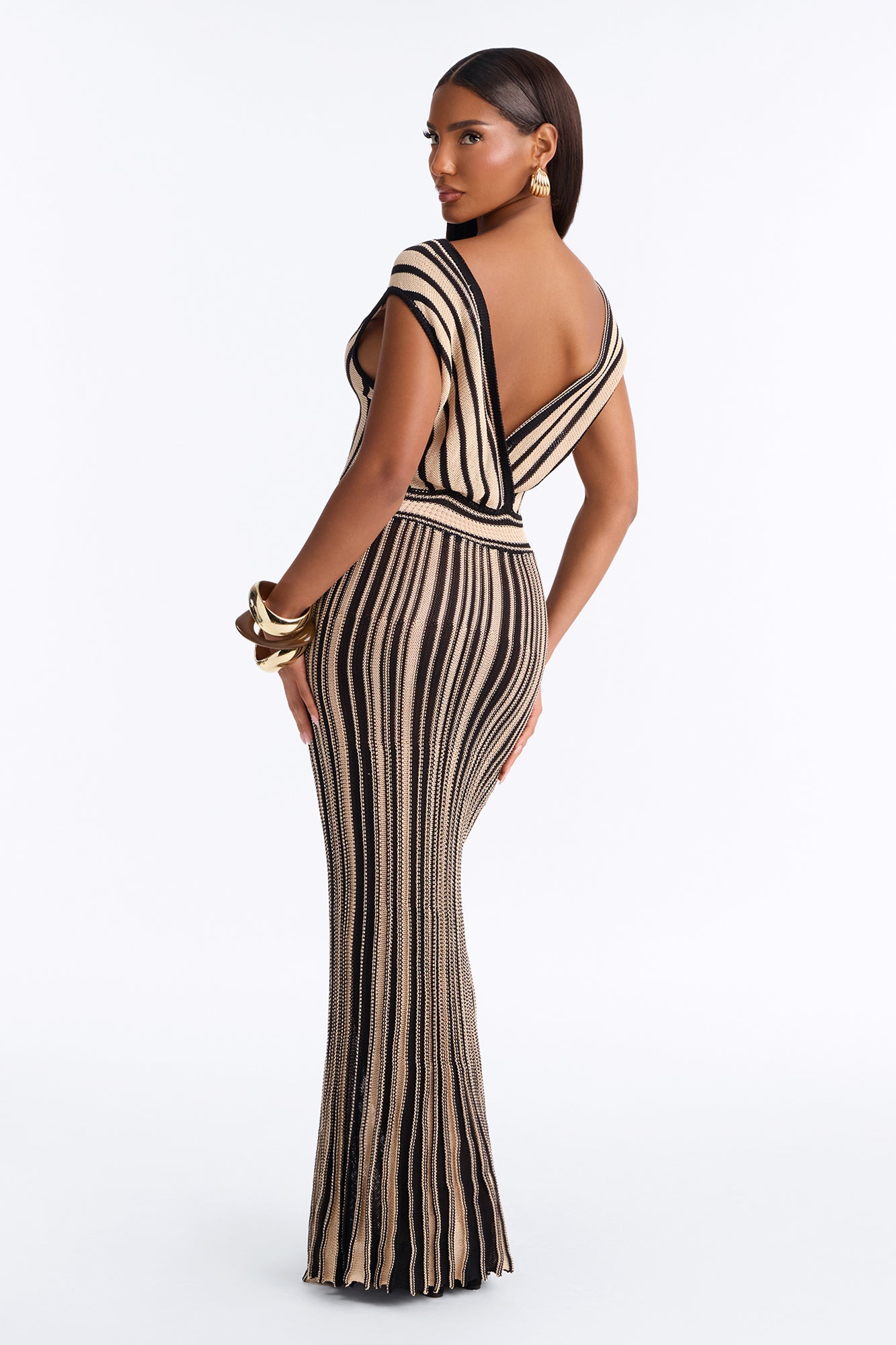 Cabana Crush Crochet Maxi Dress - Taupe/combo