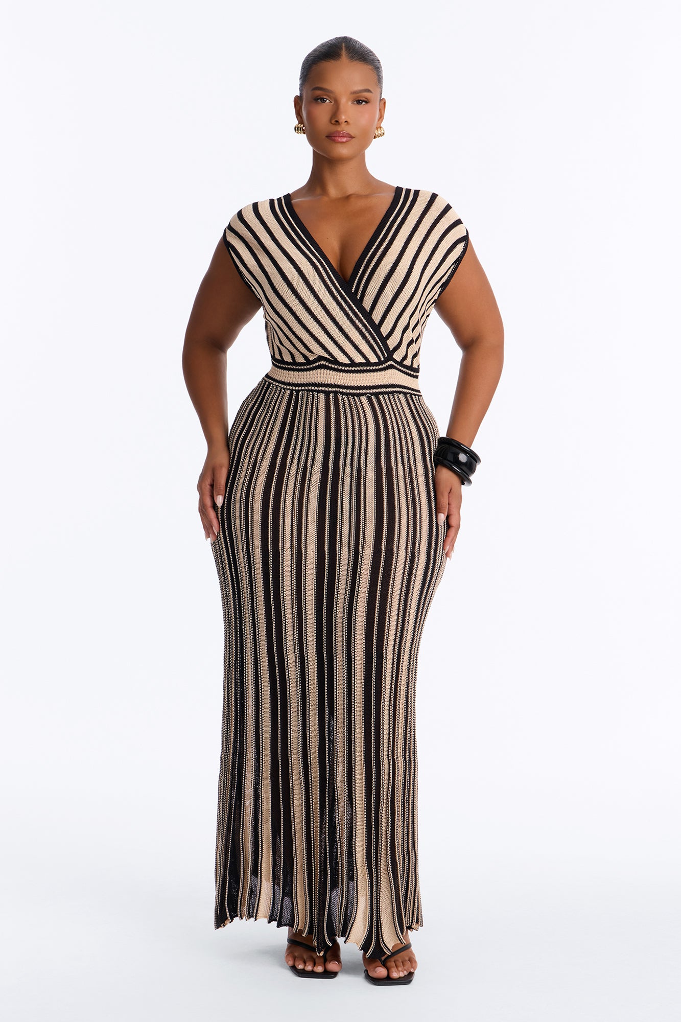 Cabana Crush Crochet Maxi Dress - Taupe/combo