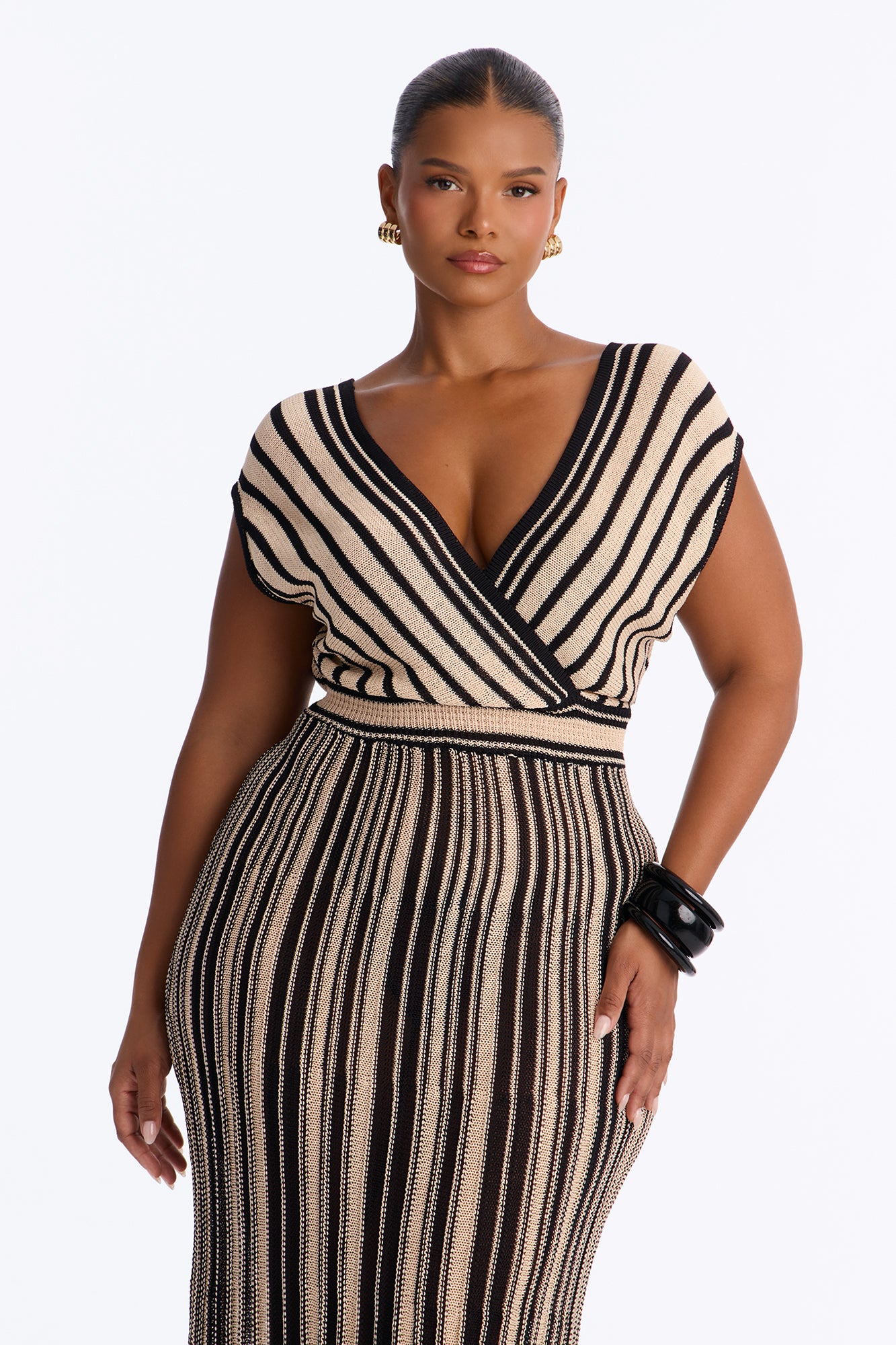 Cabana Crush Crochet Maxi Dress - Taupe/combo