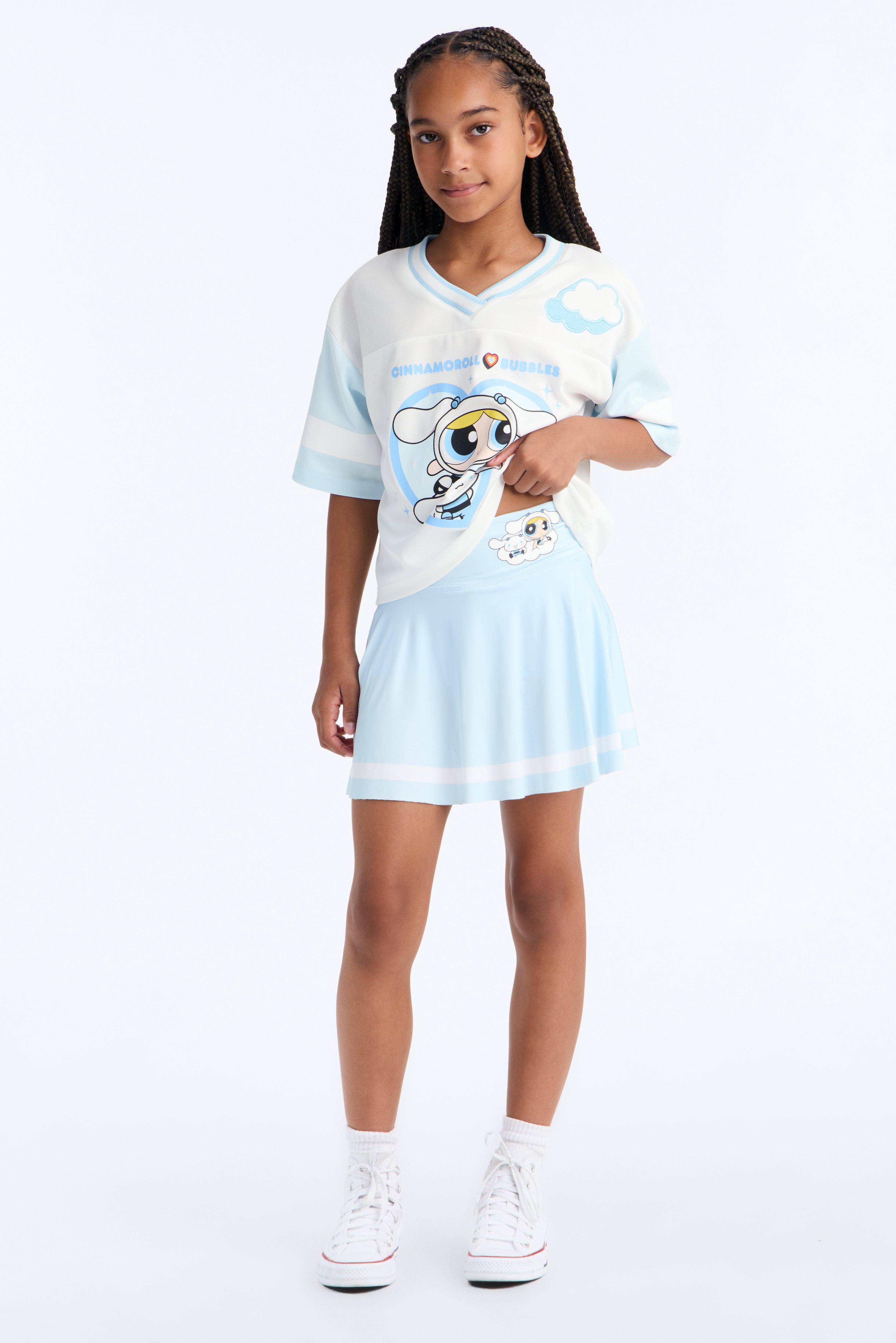 Mini Bubbles & Cinnamoroll Skort - Light Blue
