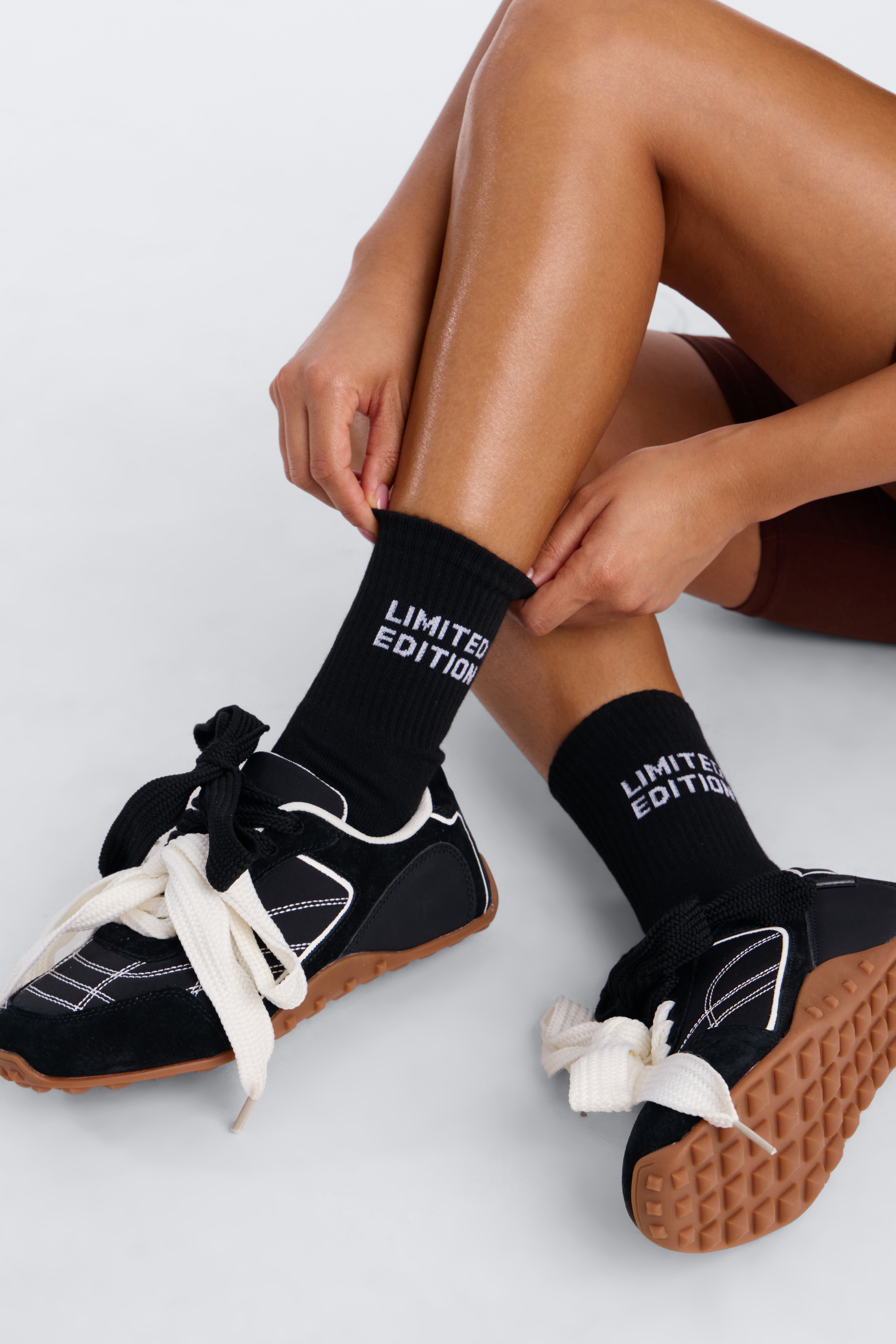 I Am Limited Edition Crew Socks - Black