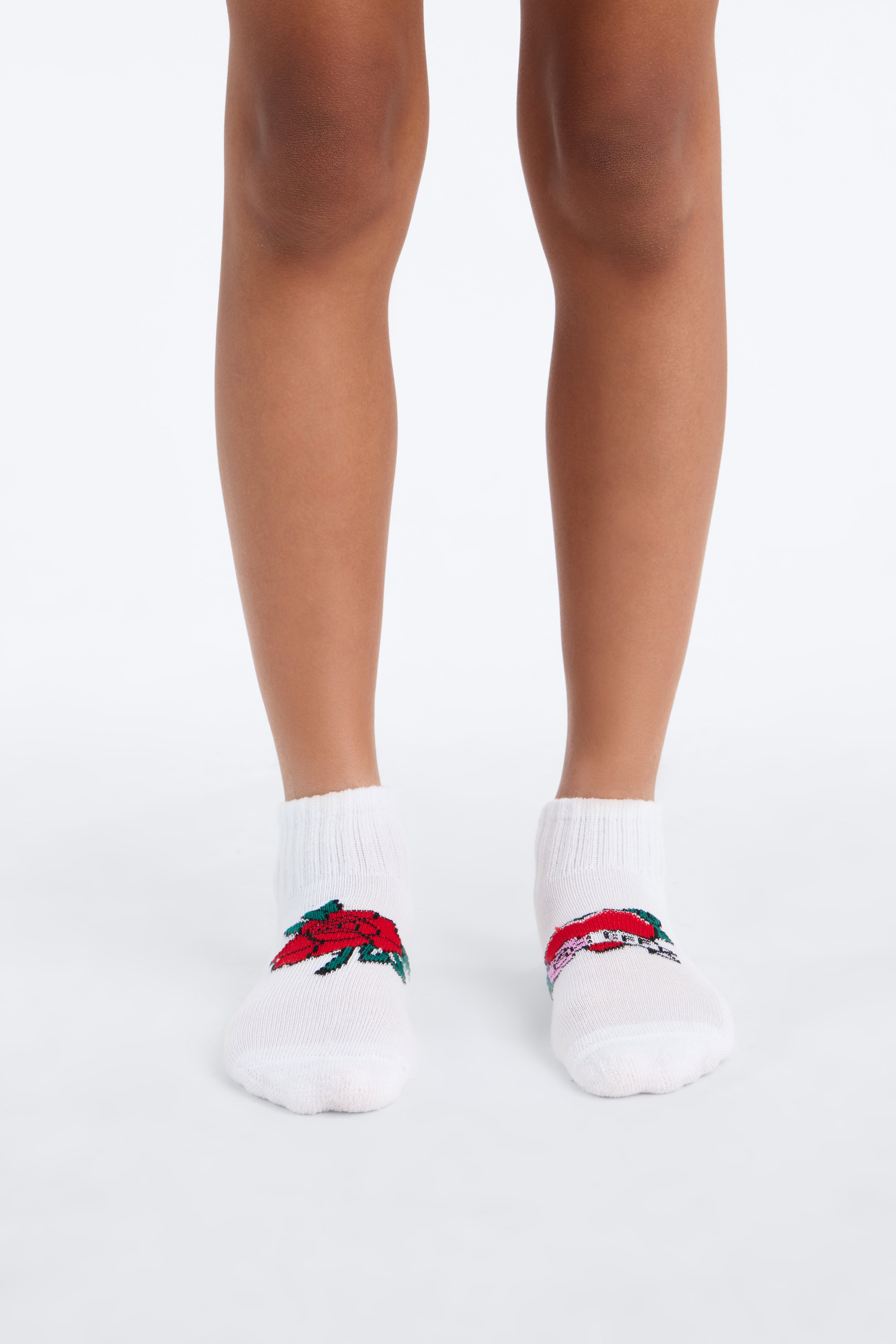 Mini Ed Hardy Crew Socks - White/Black