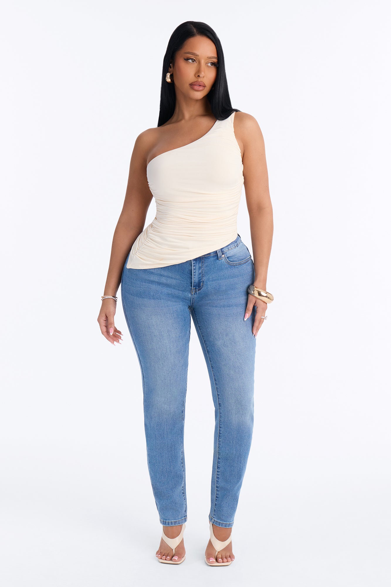 C'est La Vie Classic Stretch Skinny Jeans - Light Wash