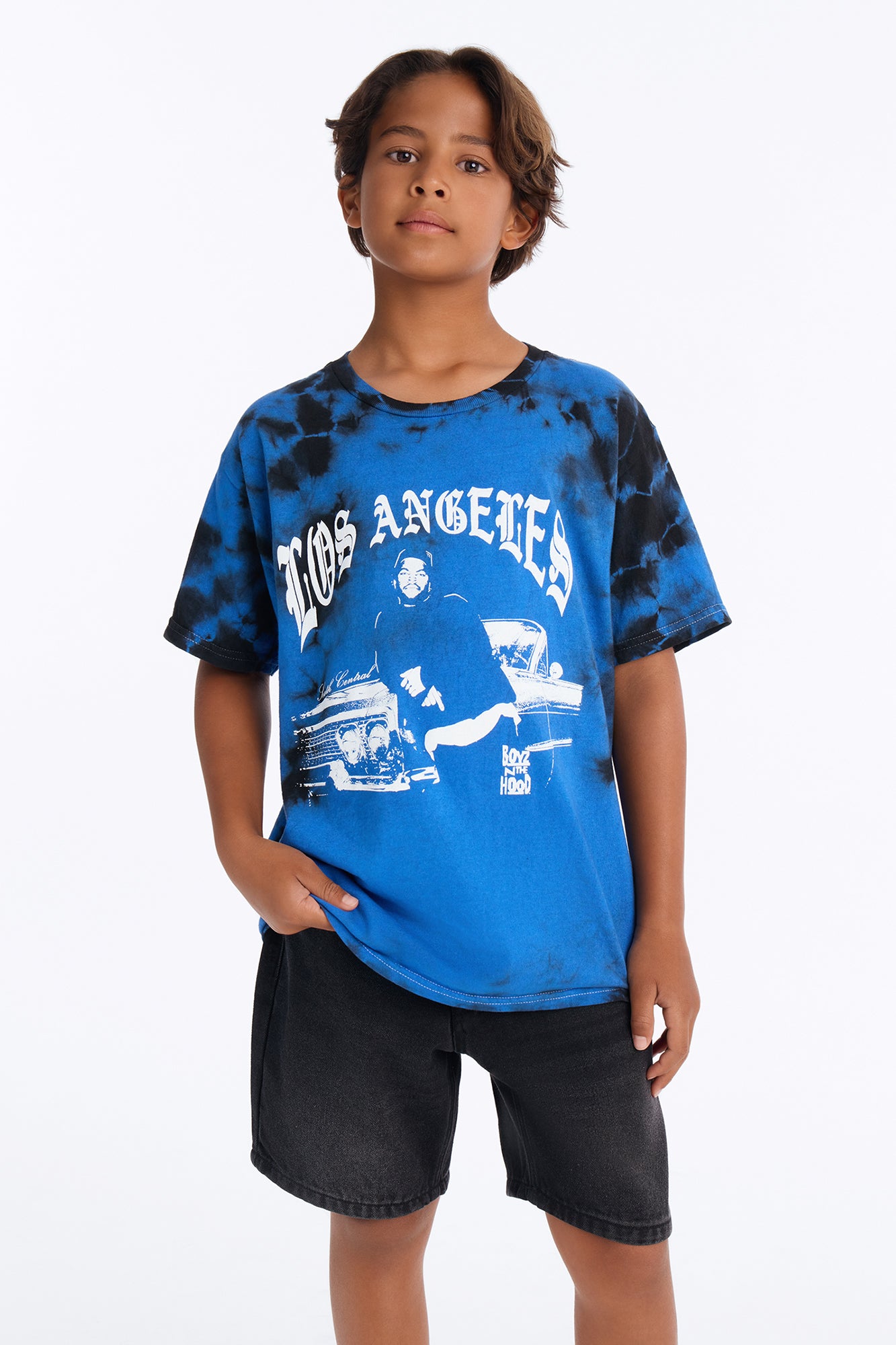 Mini Boyz In The Hood Vintage Oversized Short Sleeve Tee - Black/combo
