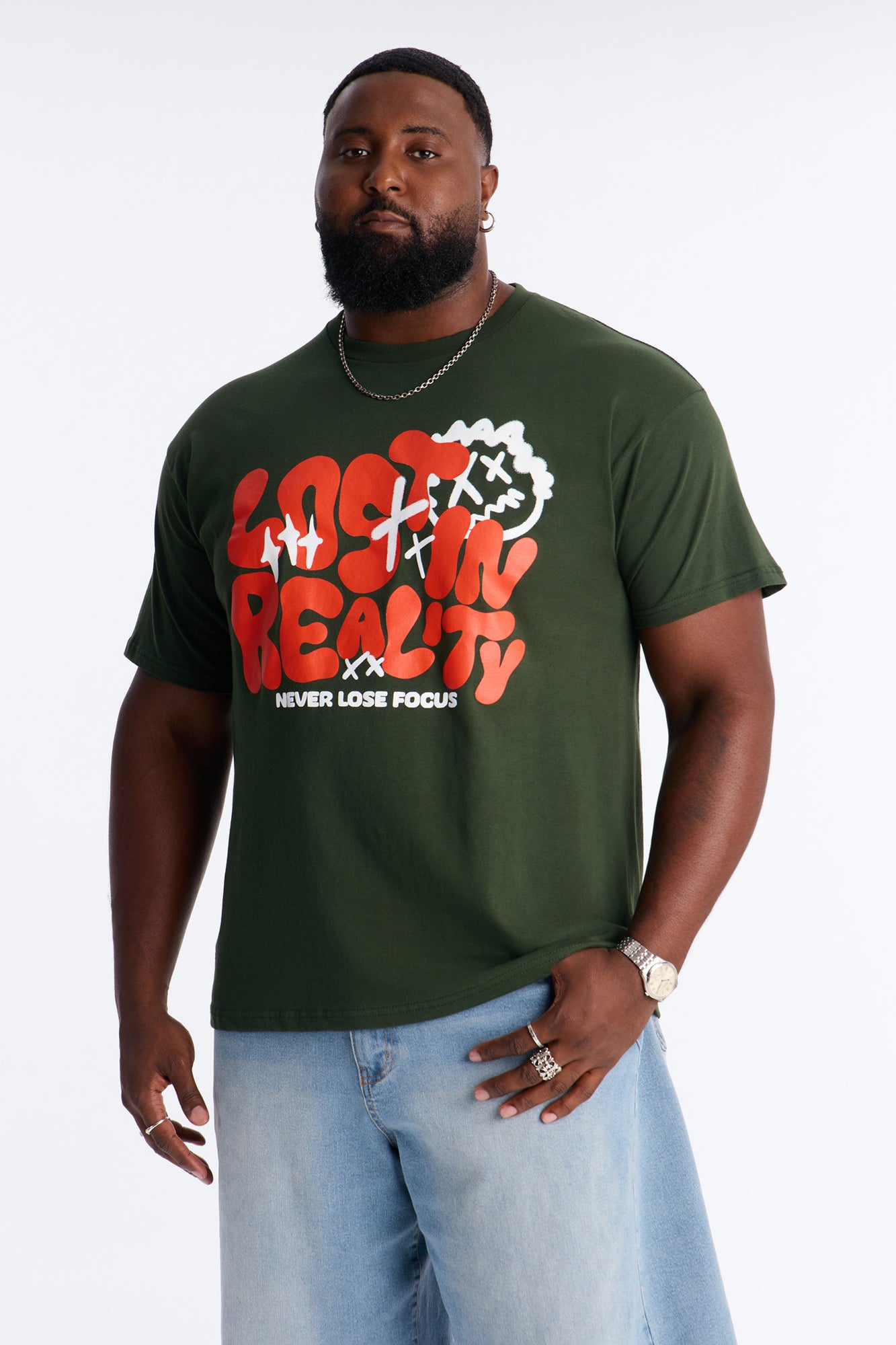 Never Lose Focus Short Sleeve Tee - Green