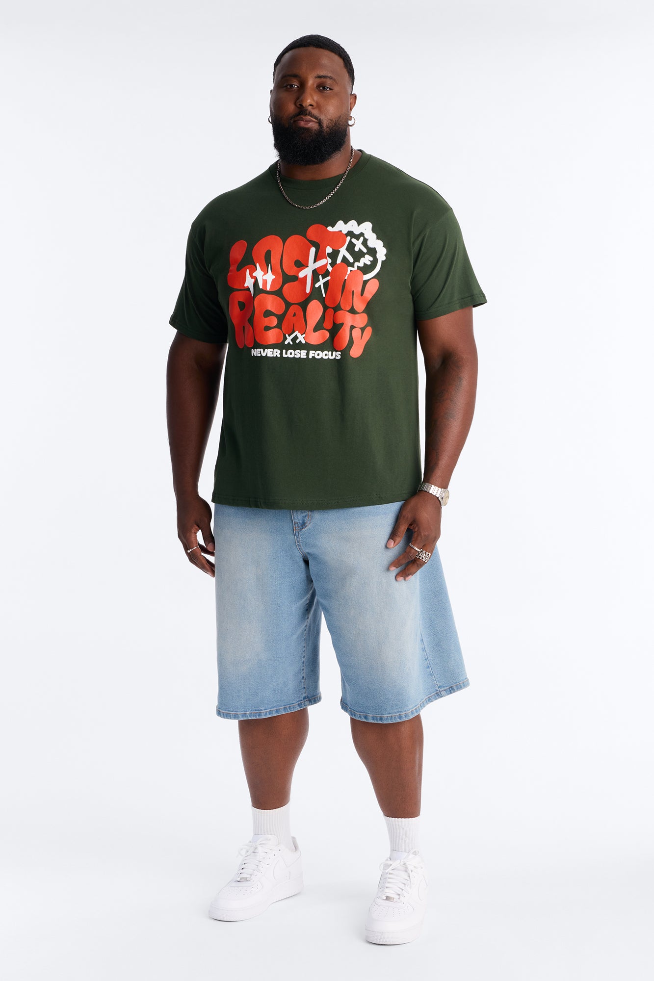 Never Lose Focus Short Sleeve Tee - Green