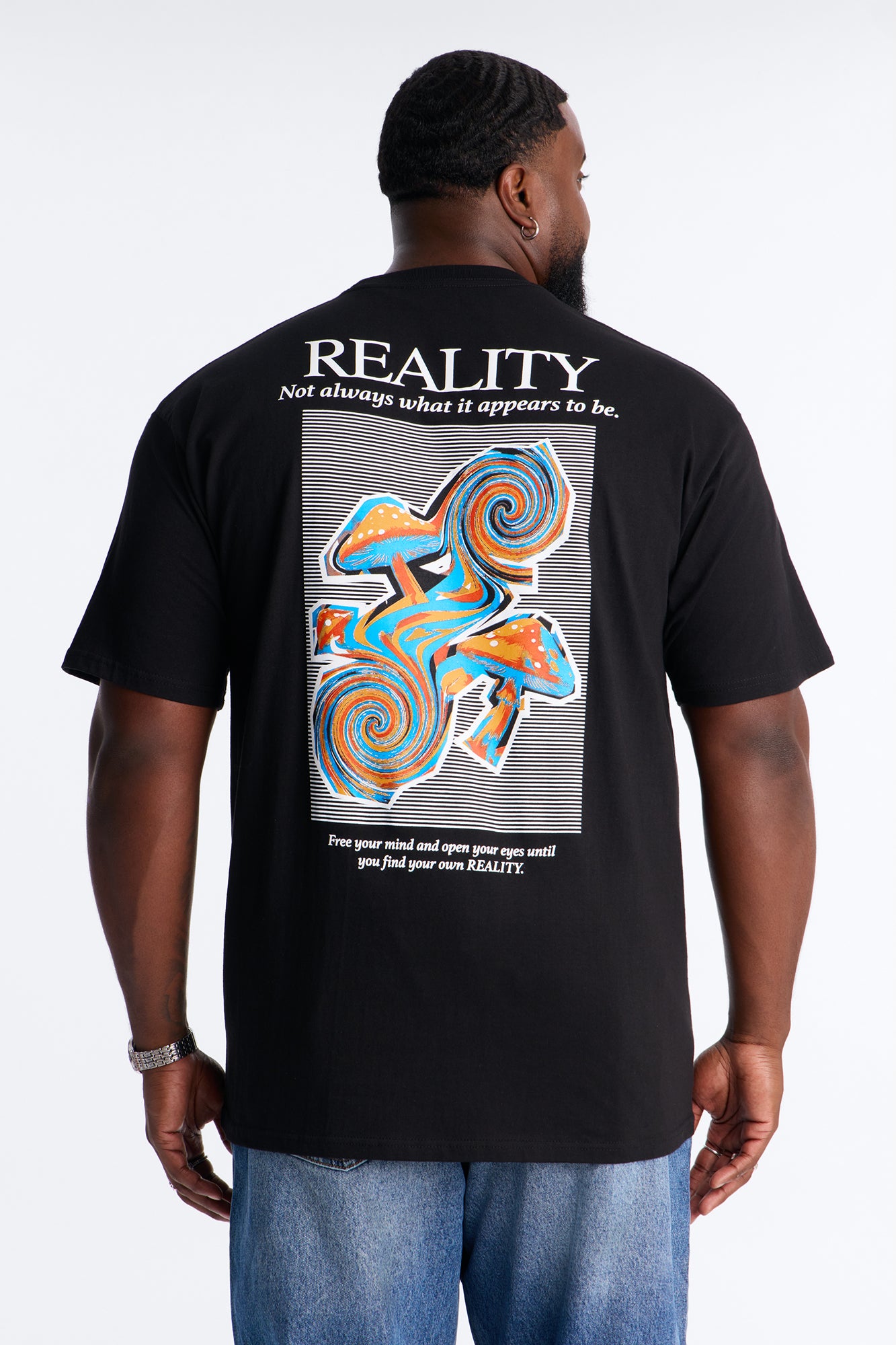 Not As It Appears Oversized Short Sleeve Tee - Black