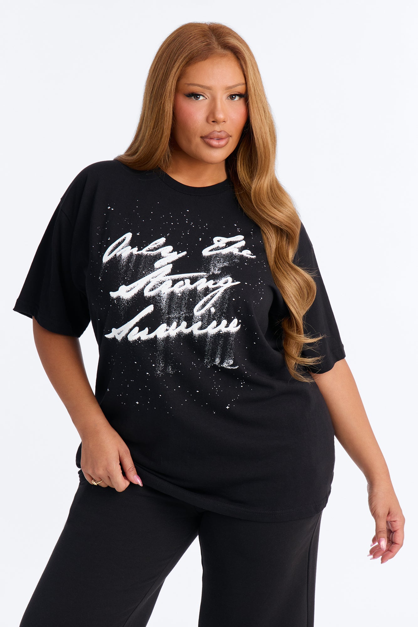 Strongest Survivor Oversized Tee - Black