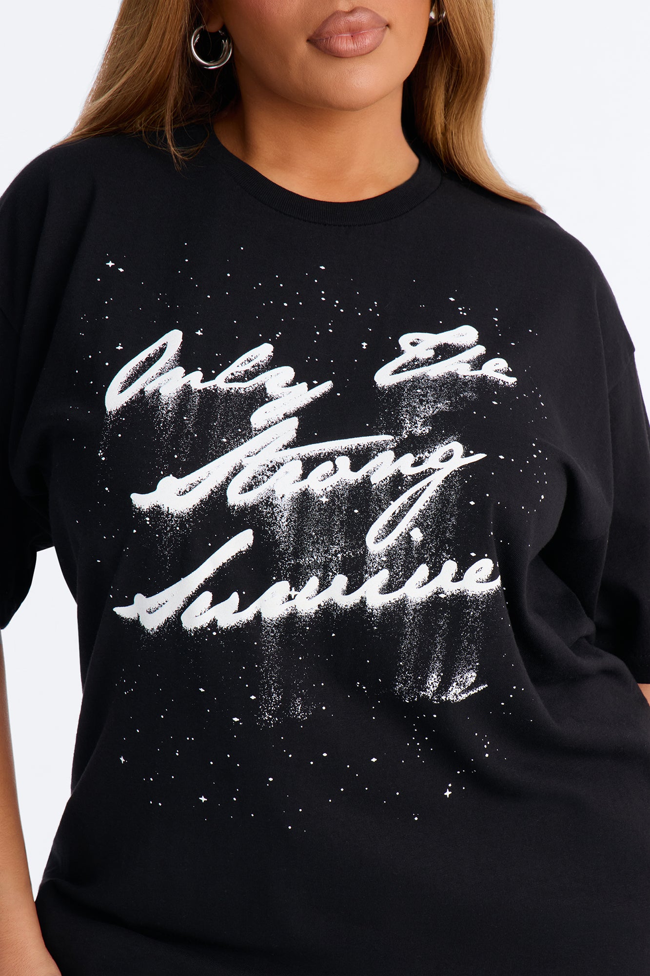 Strongest Survivor Oversized Tee - Black